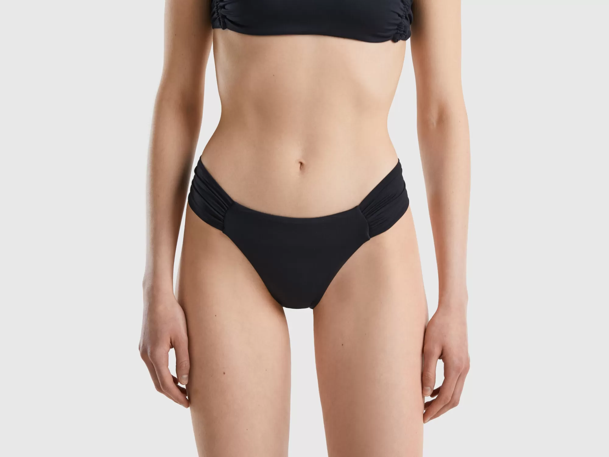 Benetton Braguita De Bikini De Econyl® Con Frunces-Mujer Banadores Y Ropa De Playa