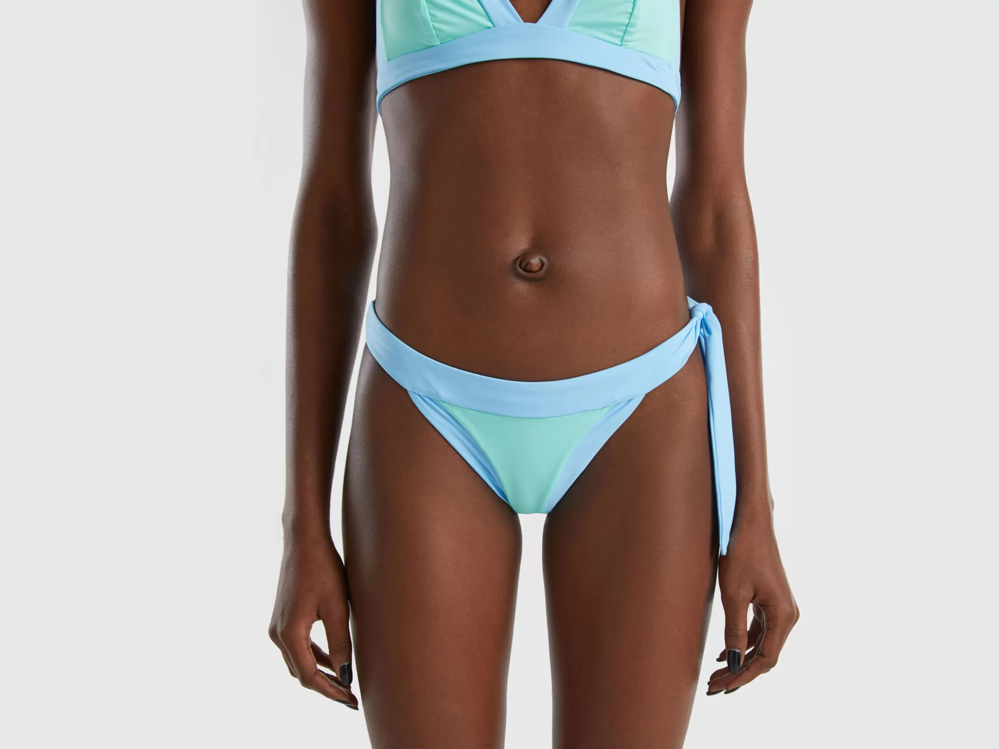 Benetton Braguita De Bikini De Econyl® Con Lazo-Mujer Banadores Y Ropa De Playa