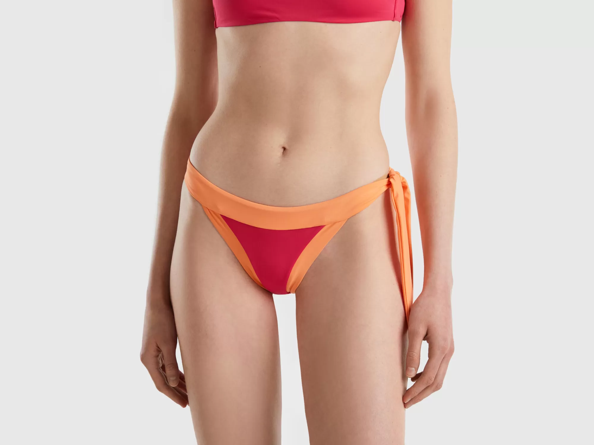 Benetton Braguita De Bikini De Econyl® Con Lazo-Mujer Banadores Y Ropa De Playa