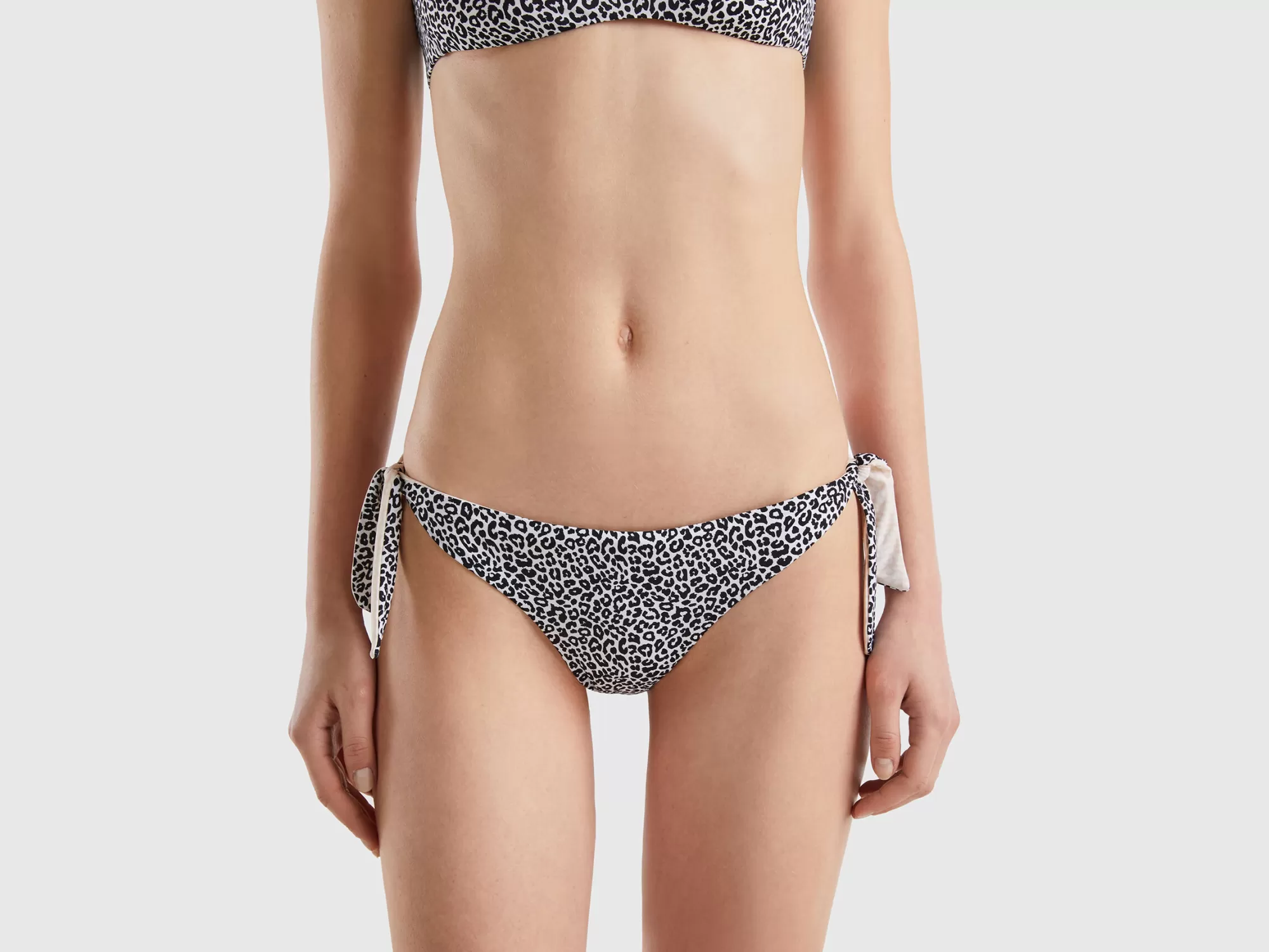 Benetton Braguita De Bikini Reversible Animal Print-Mujer Banadores Y Ropa De Playa