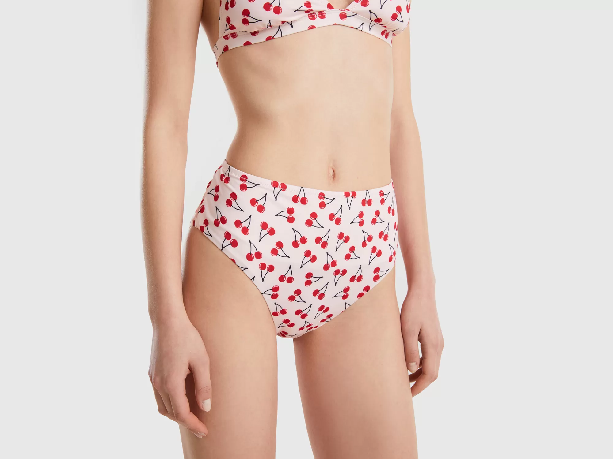 Benetton Braguita De Bikinicon Estampado De Cerezas-Mujer Banadores Y Ropa De Playa