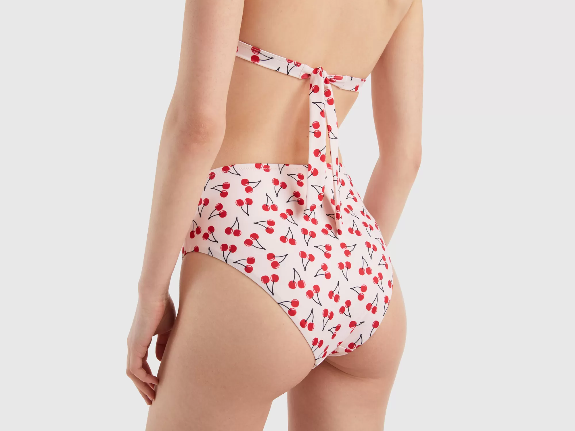 Benetton Braguita De Bikinicon Estampado De Cerezas-Mujer Banadores Y Ropa De Playa