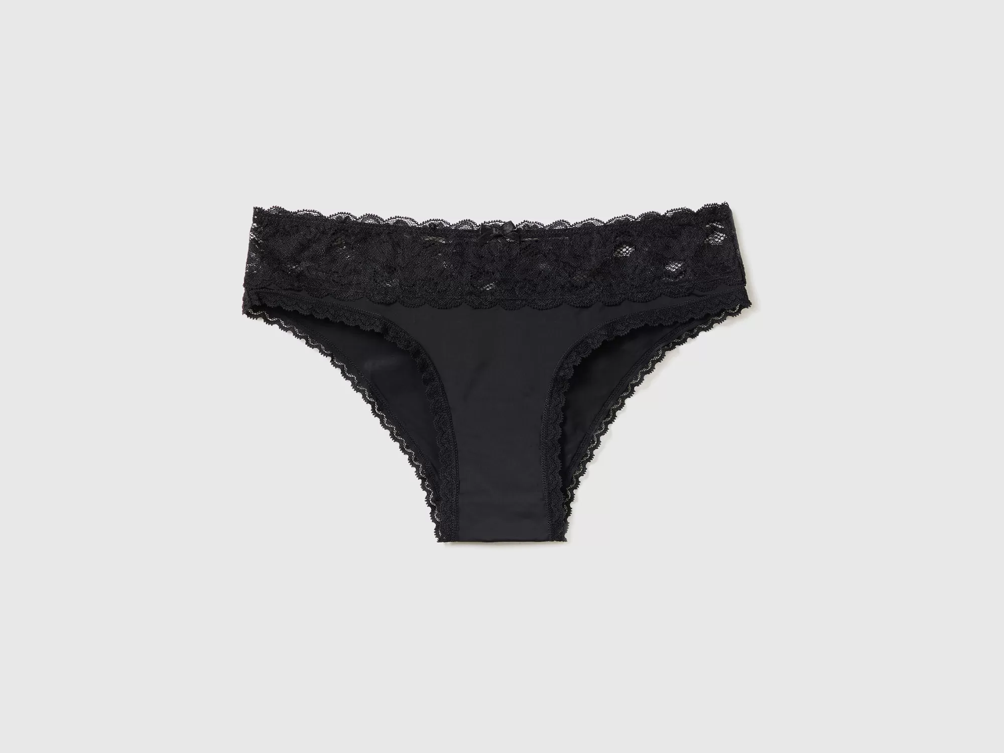 Benetton Braguita Elastica Con Encaje-Mujer Ropa Interior Y Pijamas