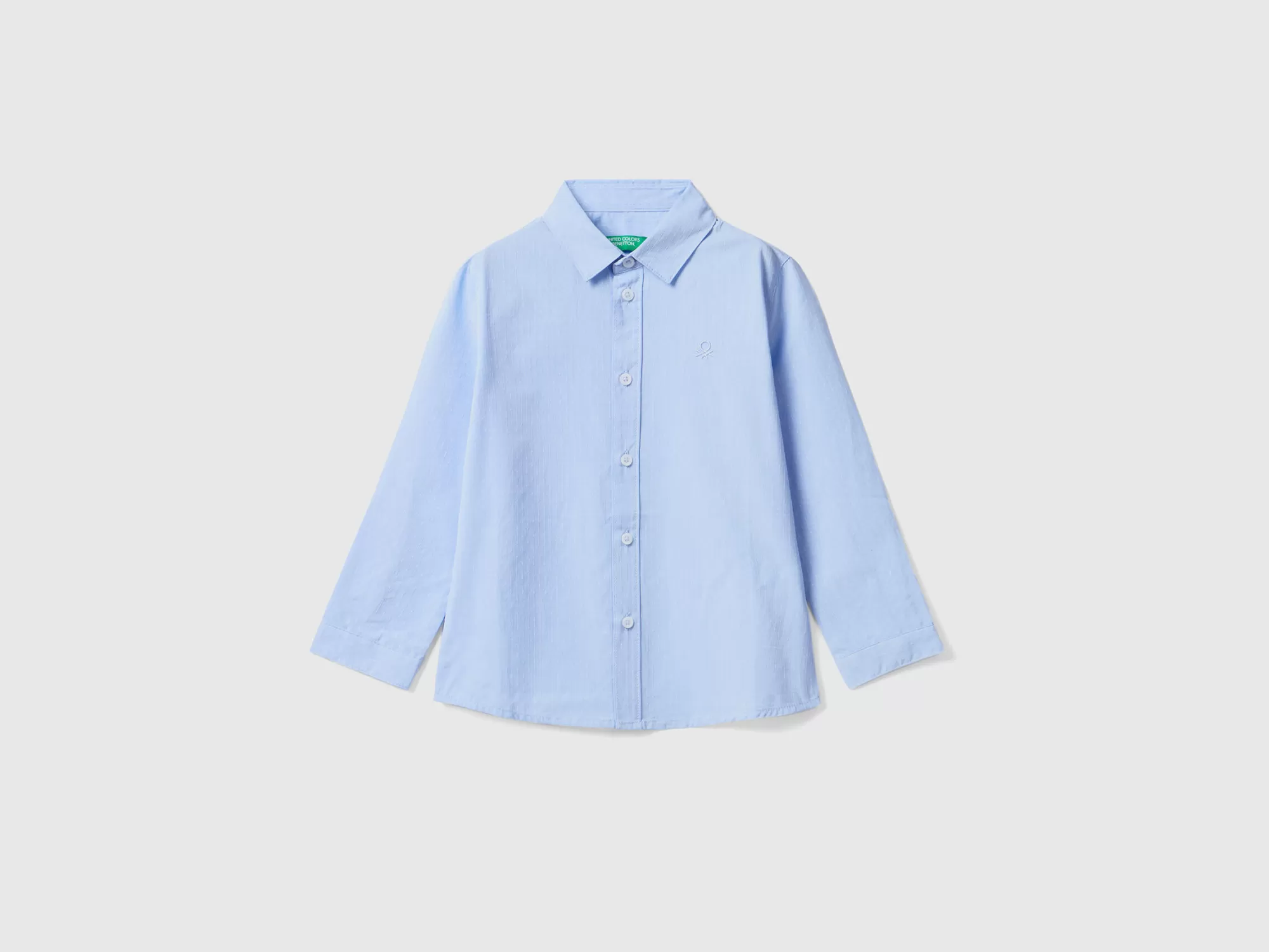 Benetton Camisa Clasica De 100 % Algodón-Niños Camisetas Y Camisas