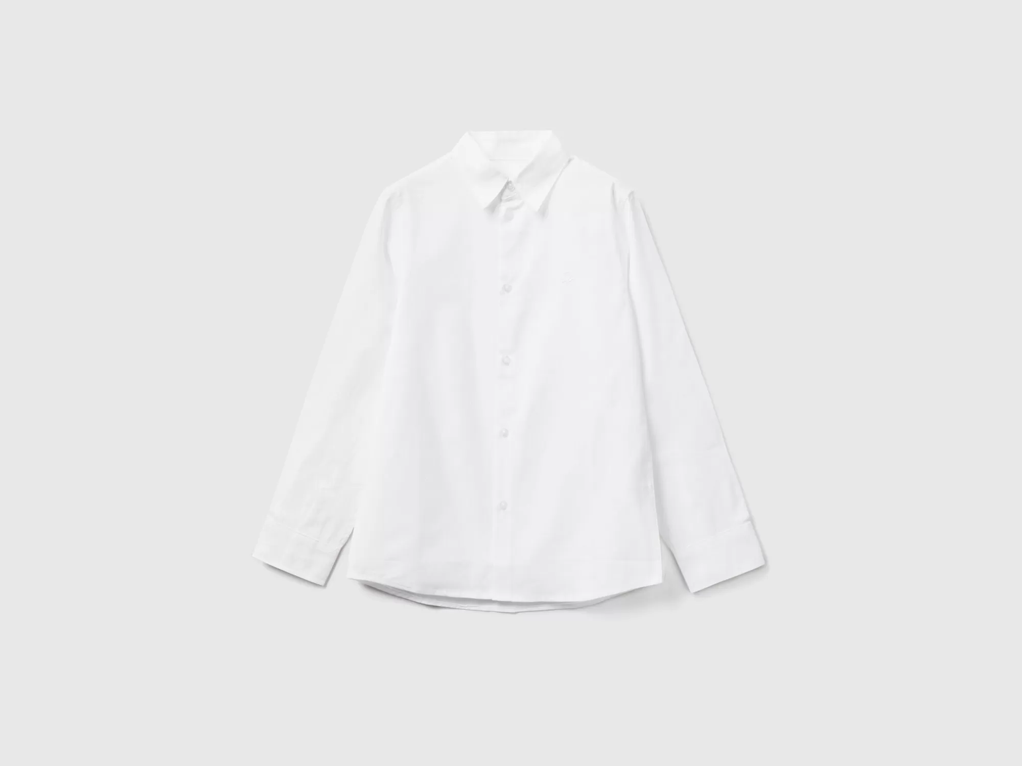 Benetton Camisa Clasica De 100 % Algodón-Niños Camisetas Y Camisas