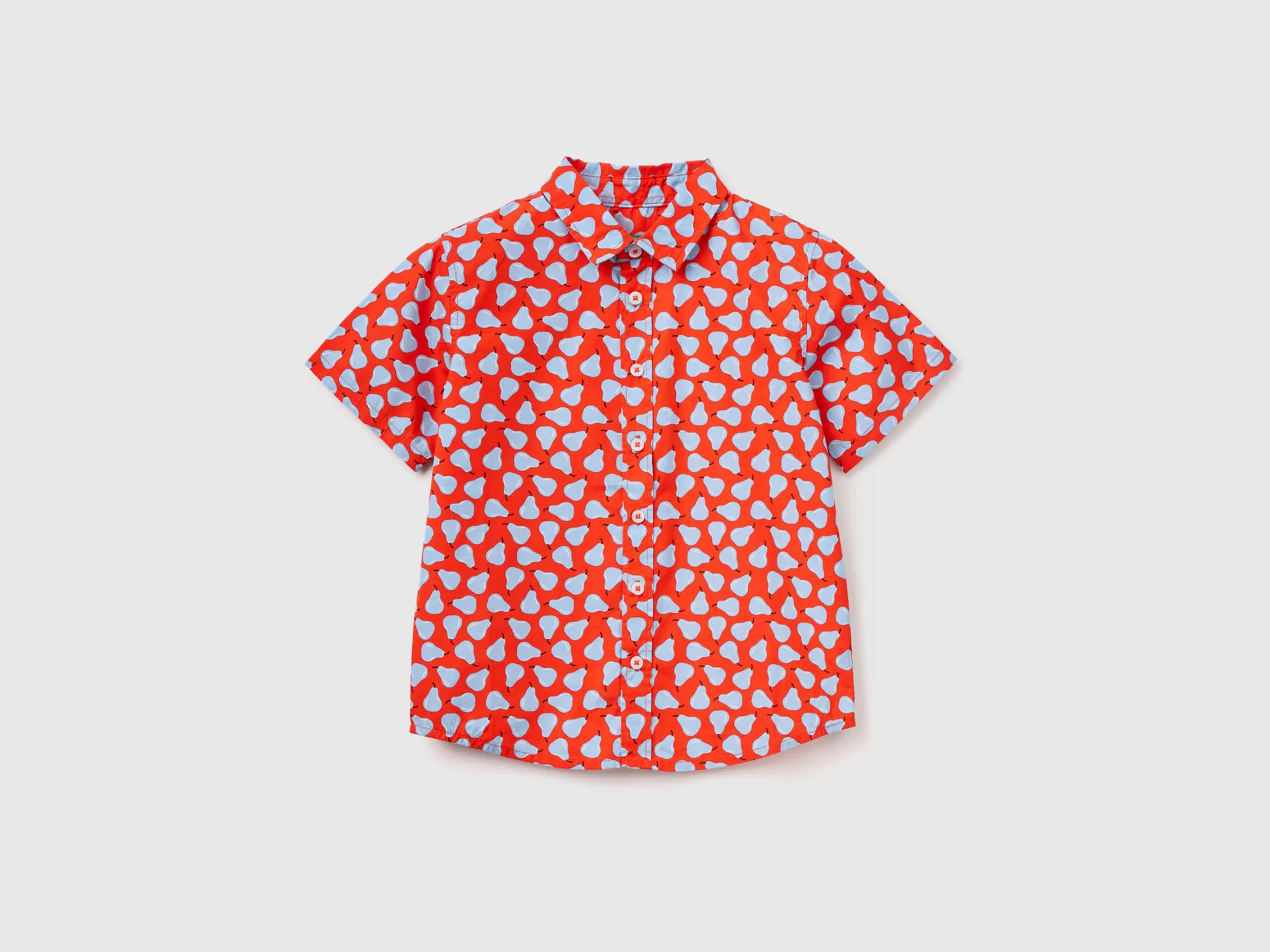 Benetton Camisa Con Estampado De Peras-Niños Camisetas Y Camisas