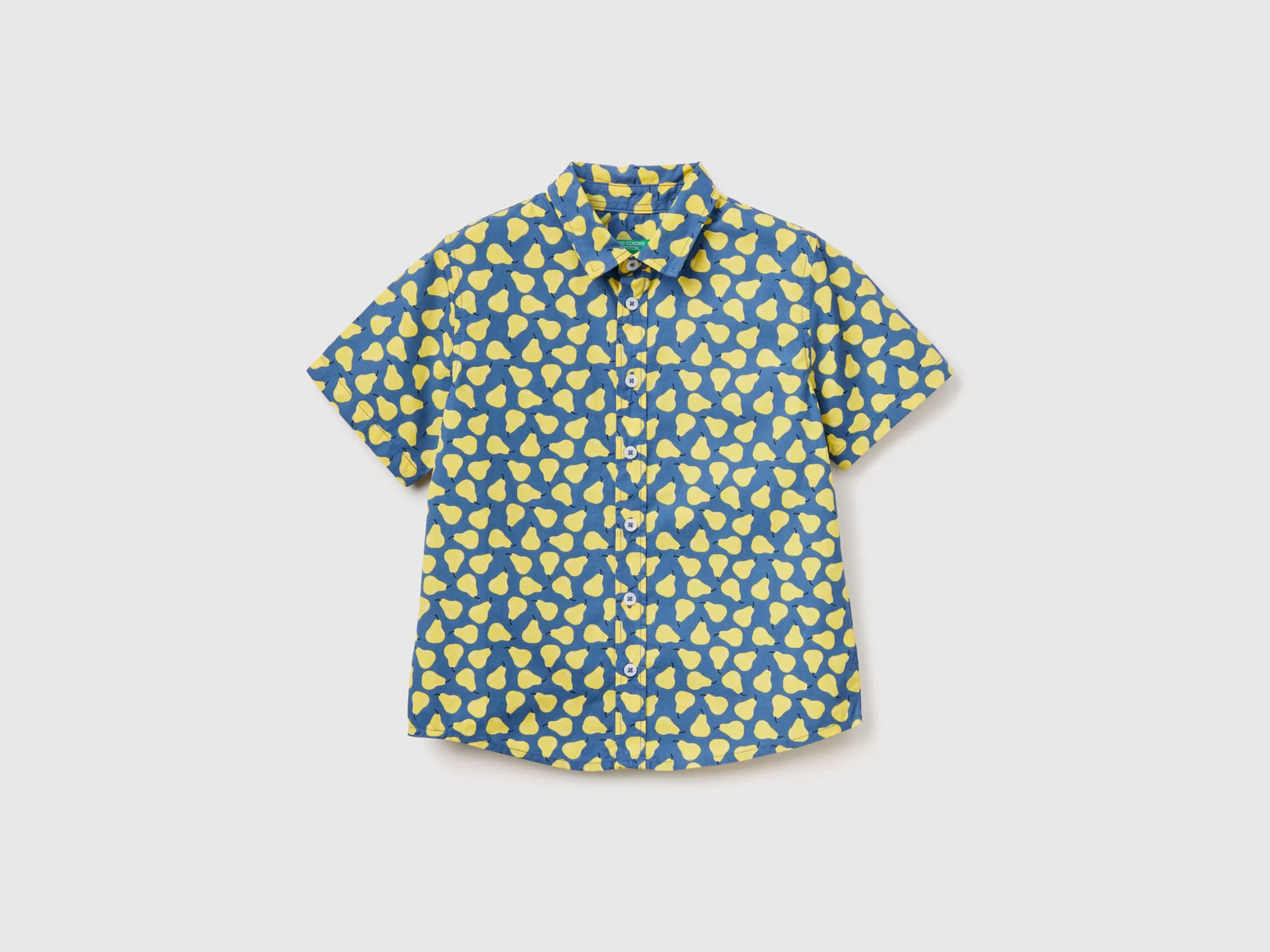 Benetton Camisa Con Estampado De Peras-Niños Camisetas Y Camisas