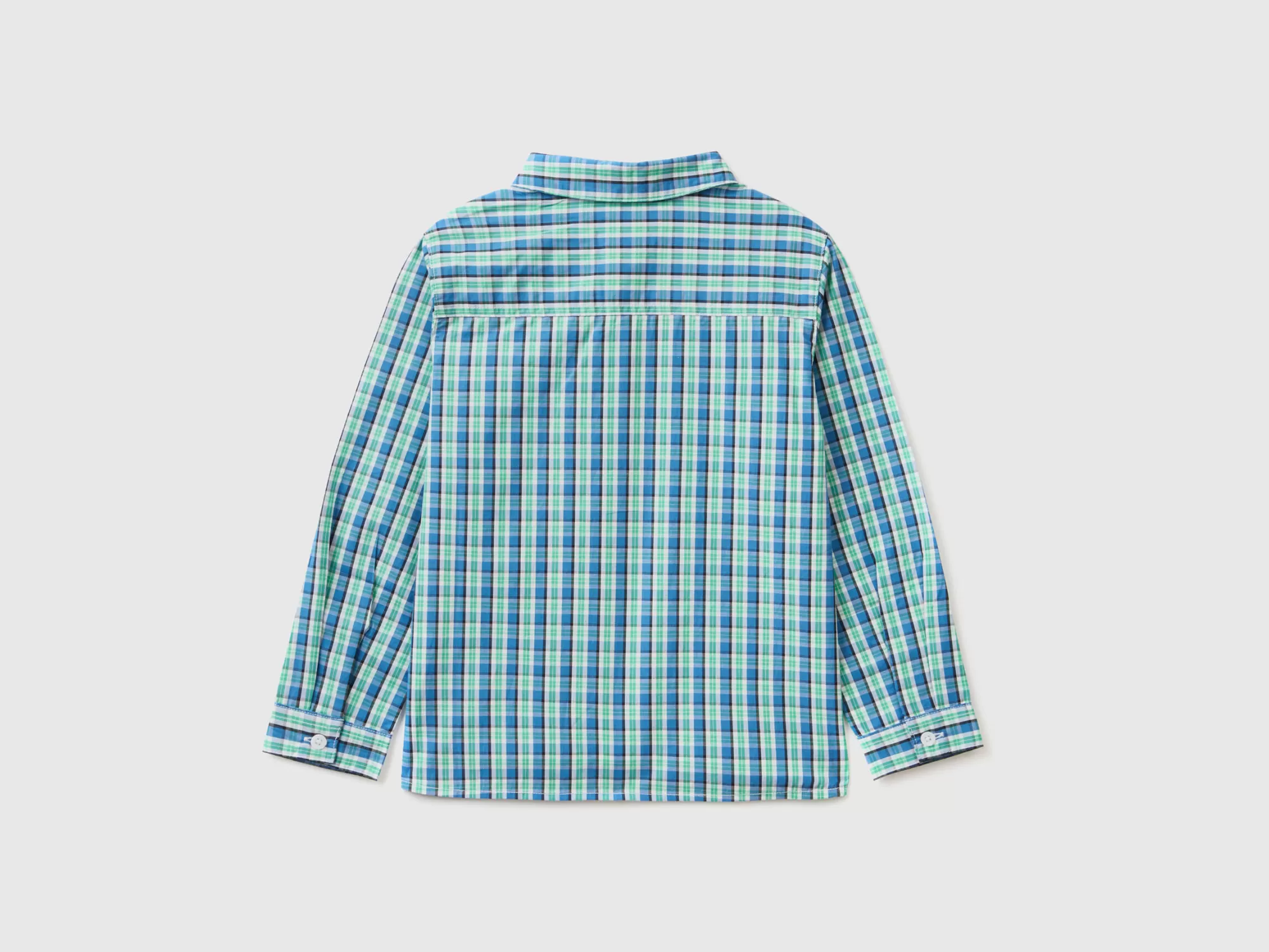 Benetton Camisa De 100 % Algodón-Niños Camisetas Y Camisas