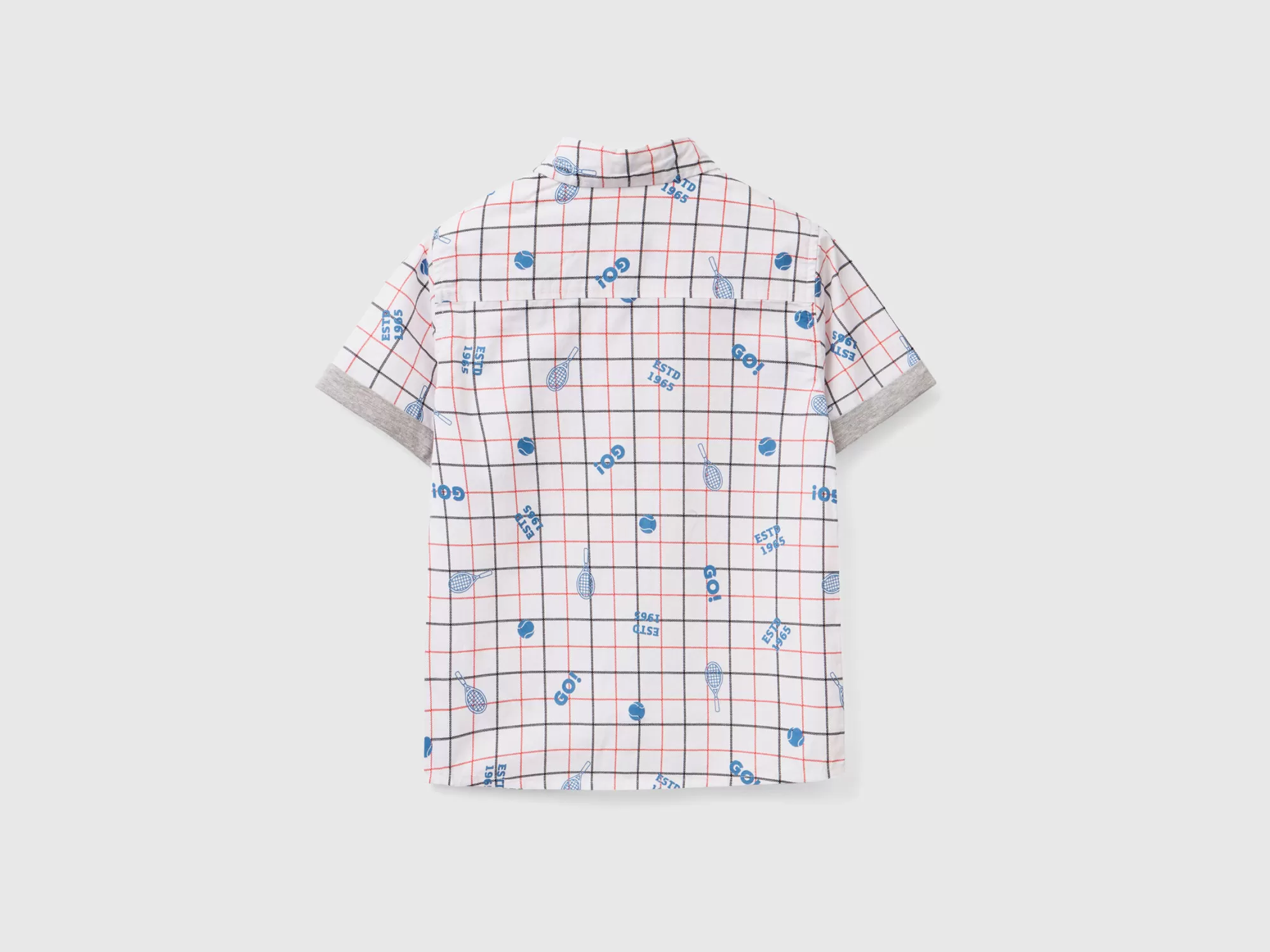 Benetton Camisa De Manga Corta Estampada-Niños Camisetas Y Camisas