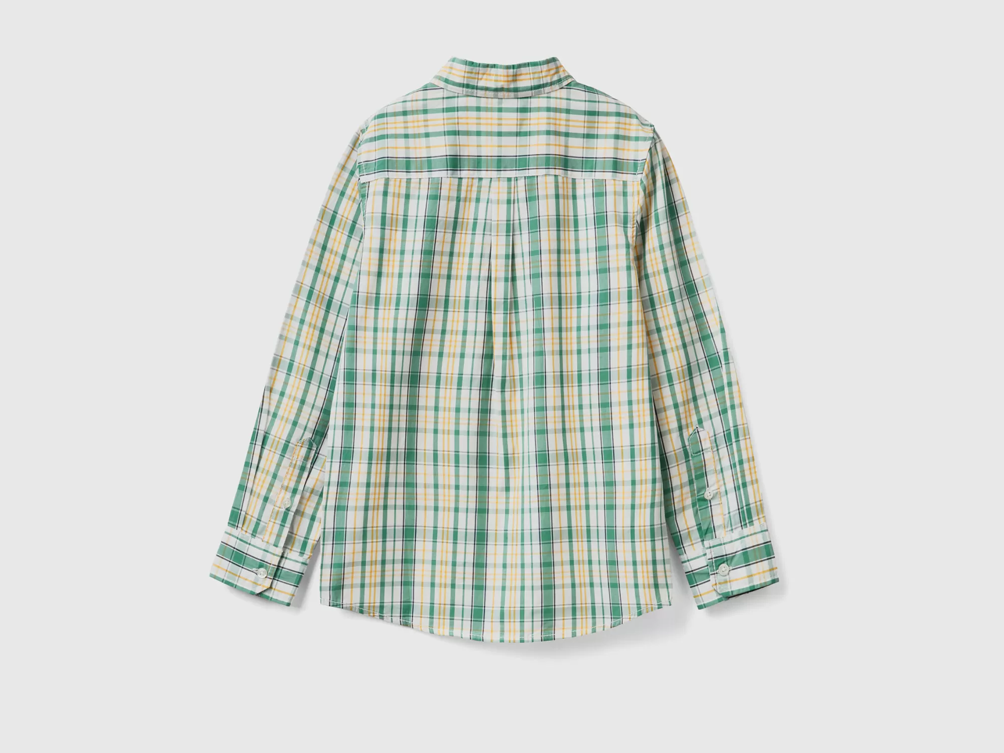 Benetton Camisa Deportiva De 100 % Algodón-Niños Camisetas Y Camisas