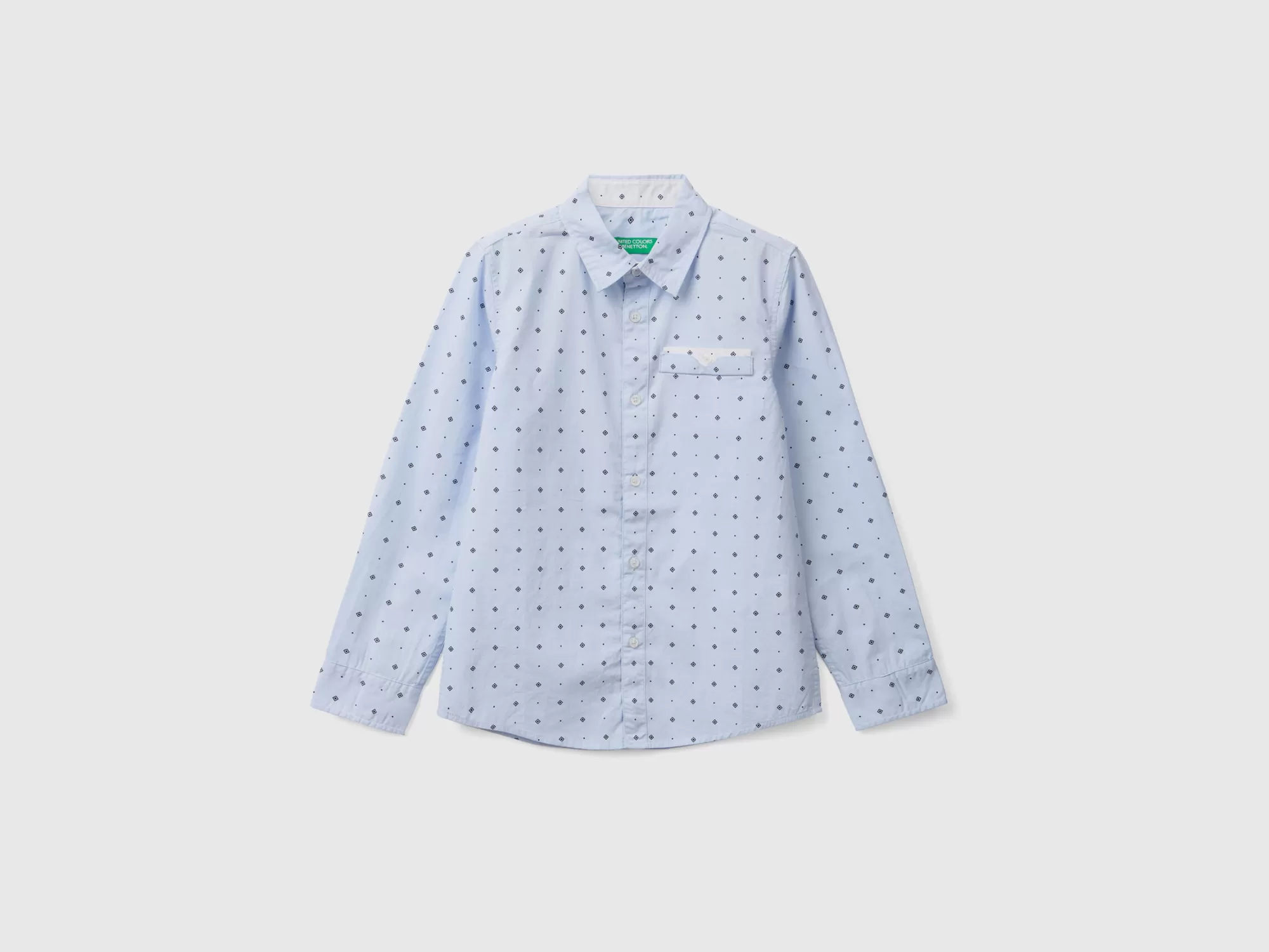 Benetton Camisa Microestampada-Niños Camisetas Y Camisas