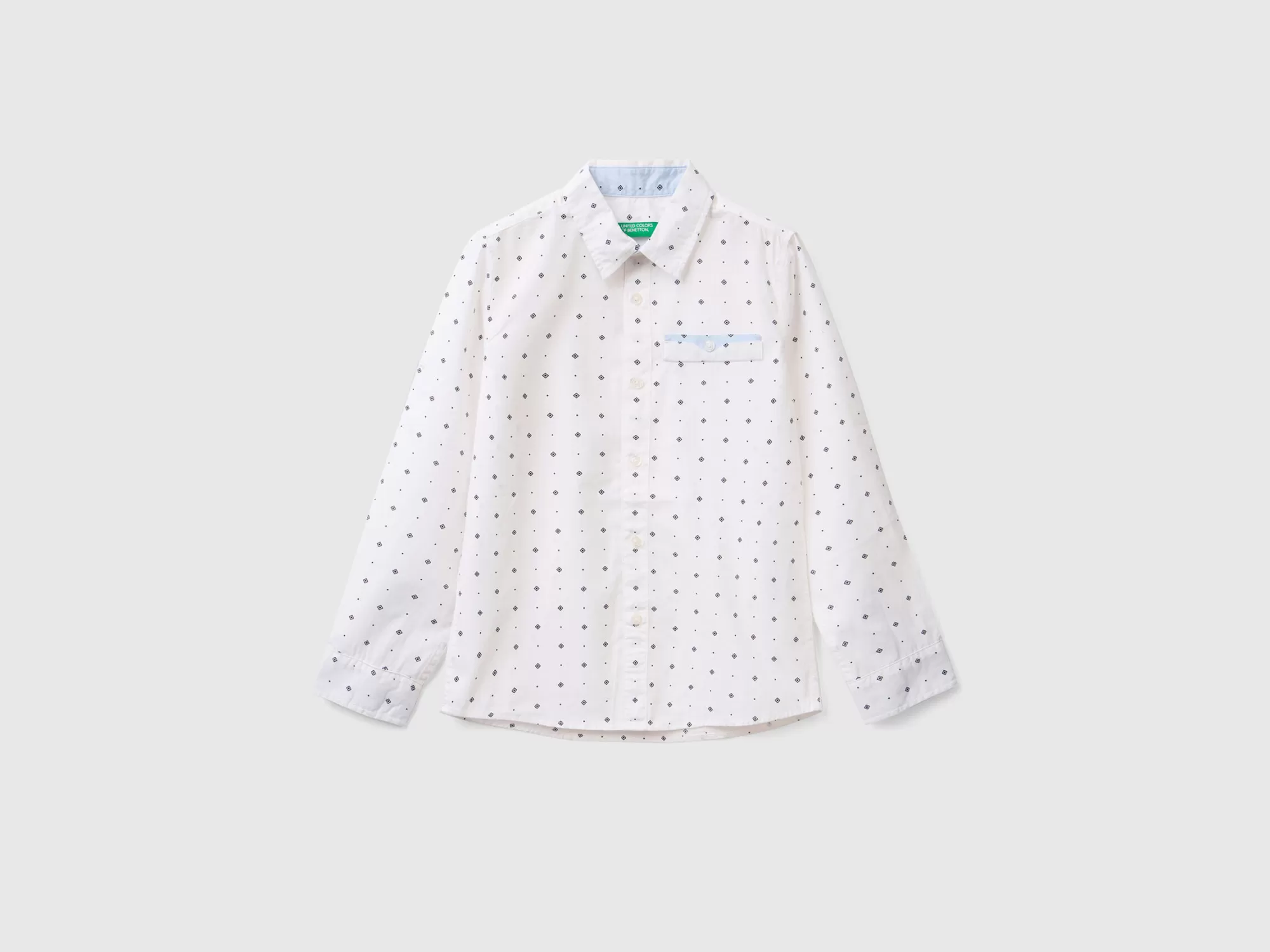 Benetton Camisa Microestampada-Niños Camisetas Y Camisas