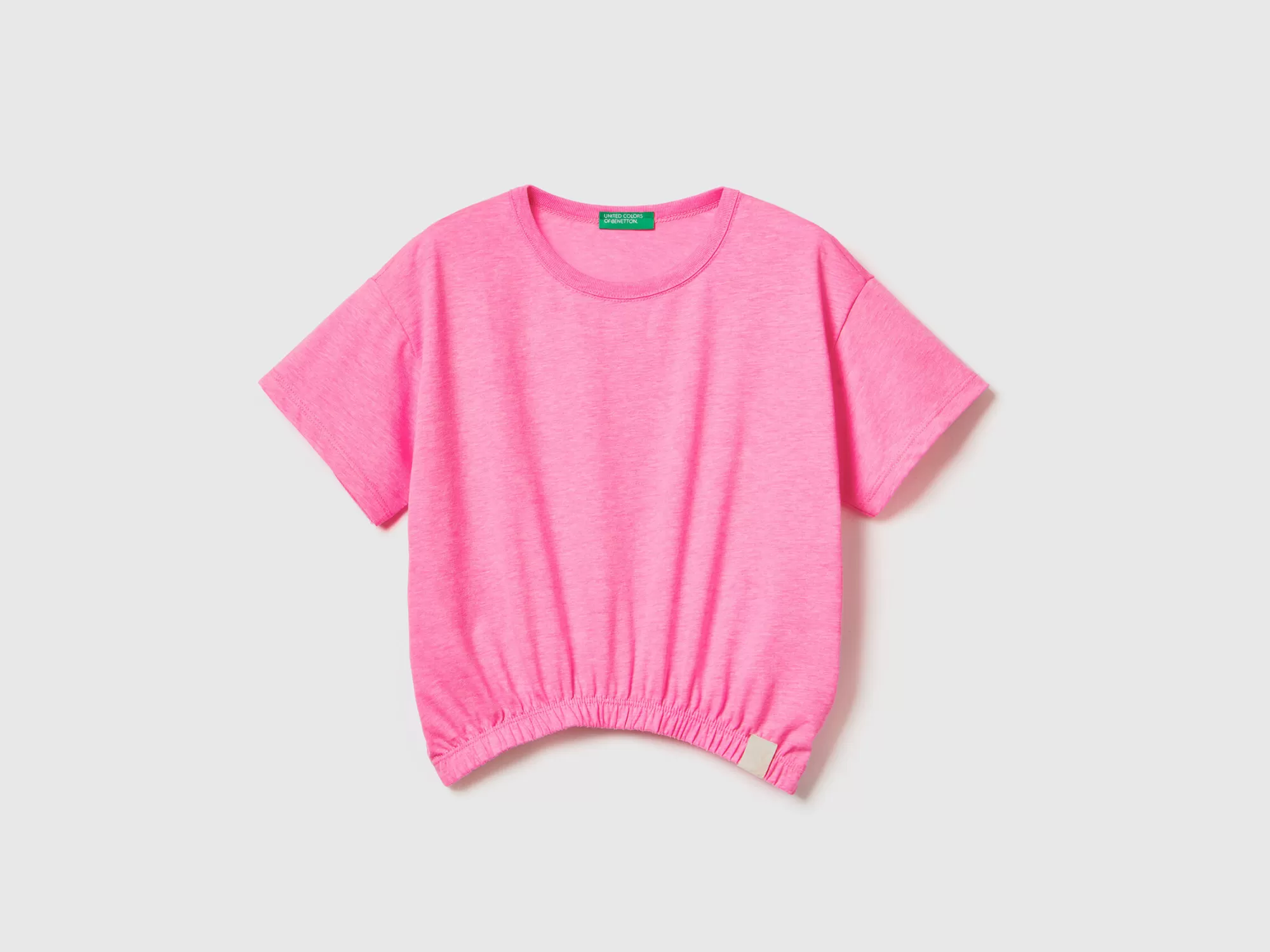 Benetton Camiseta Boxy Fit De Tejido Reciclado-Niños Camisetas Y Camisas