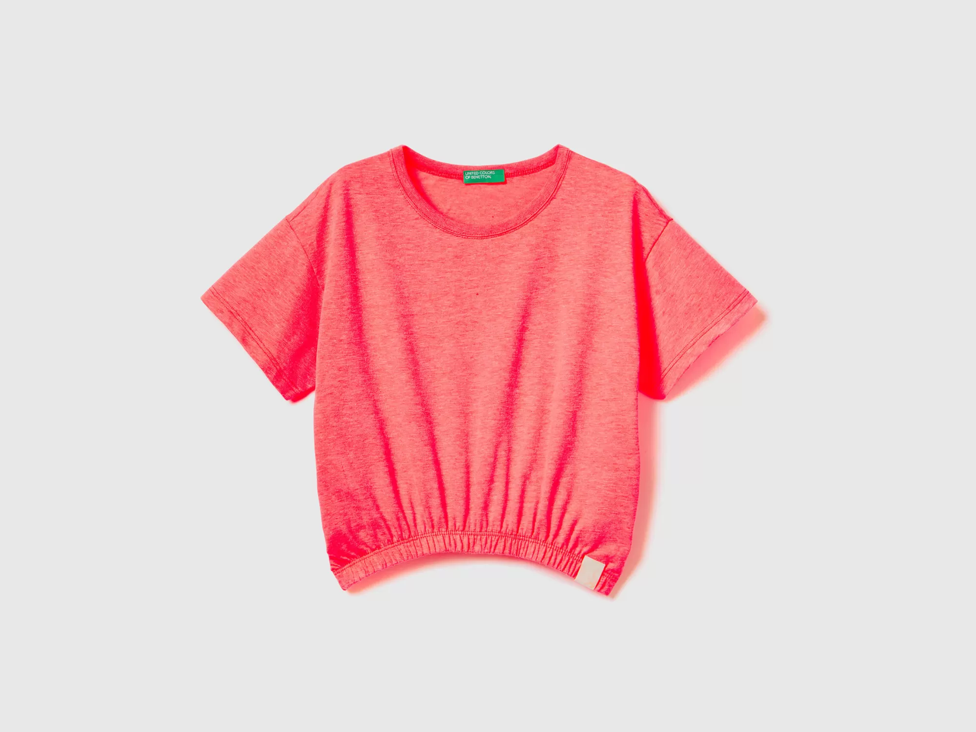 Benetton Camiseta Boxy Fit De Tejido Reciclado-Niños Camisetas Y Camisas