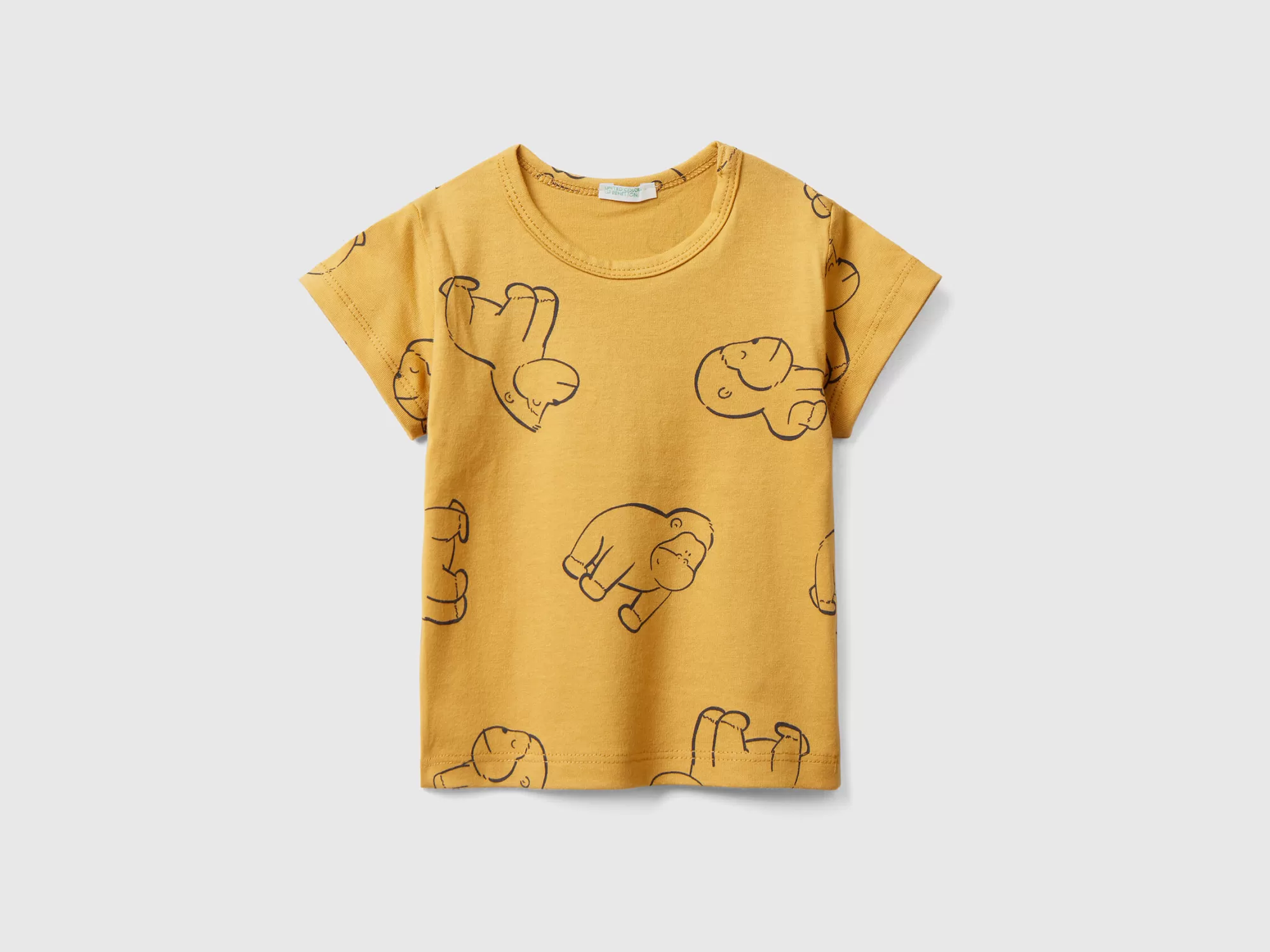 Benetton Camiseta Con Estampado-Niños Sudaderas Y Camisetas