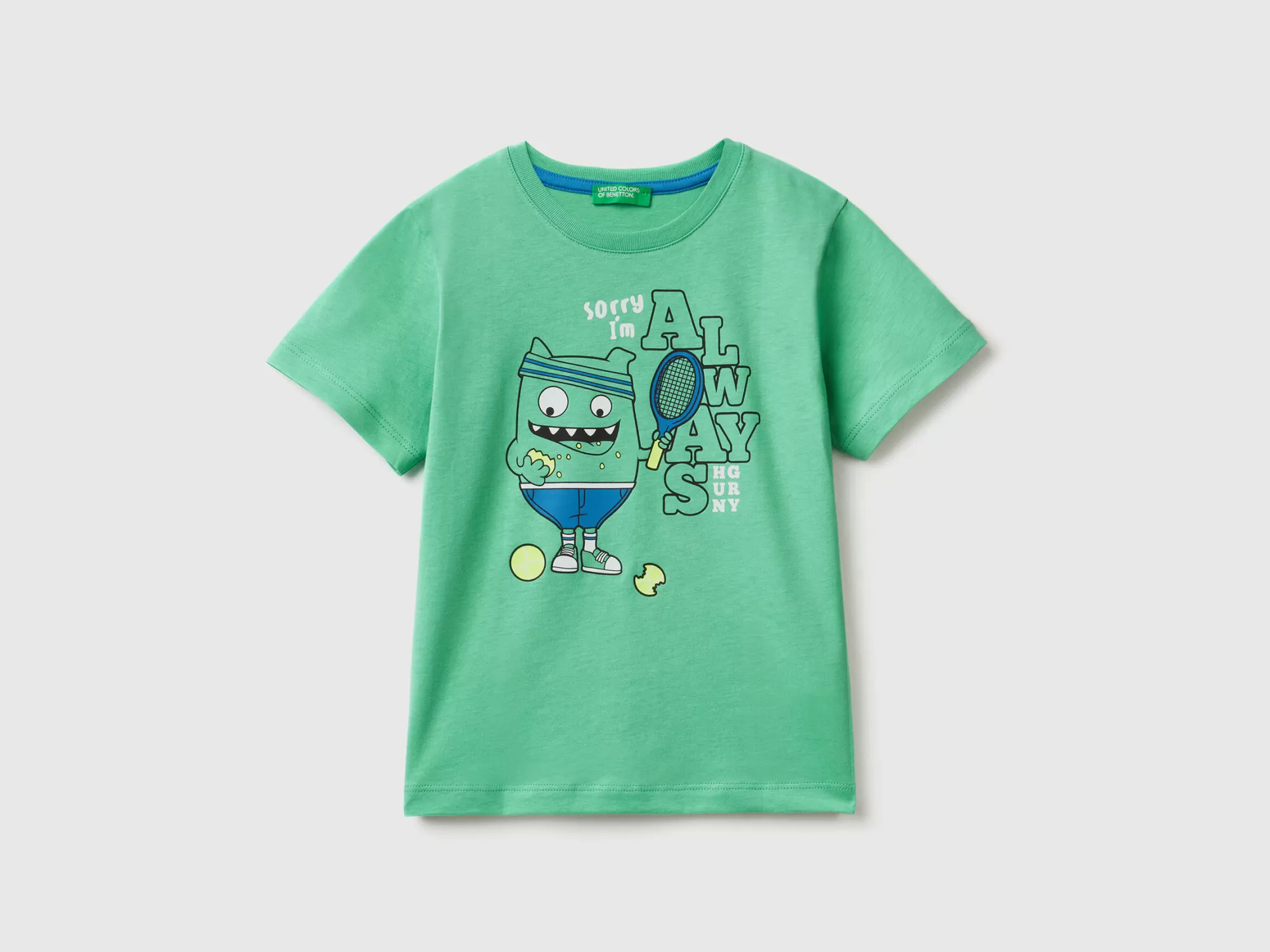 Benetton Camiseta Con Estampado De Animalitos-Niños Camisetas Y Camisas