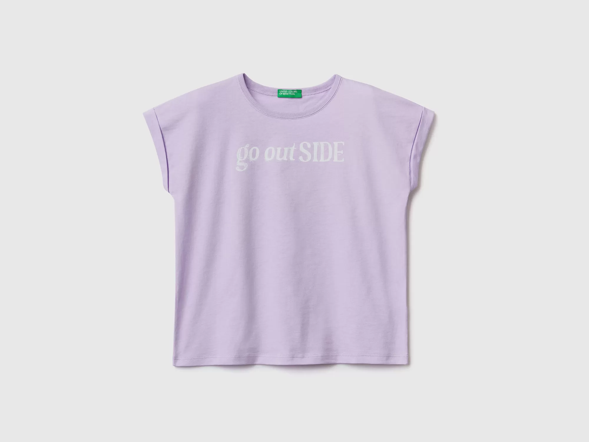 Benetton Camiseta Con Estampado De Eslogan-Niños Camisetas Y Camisas