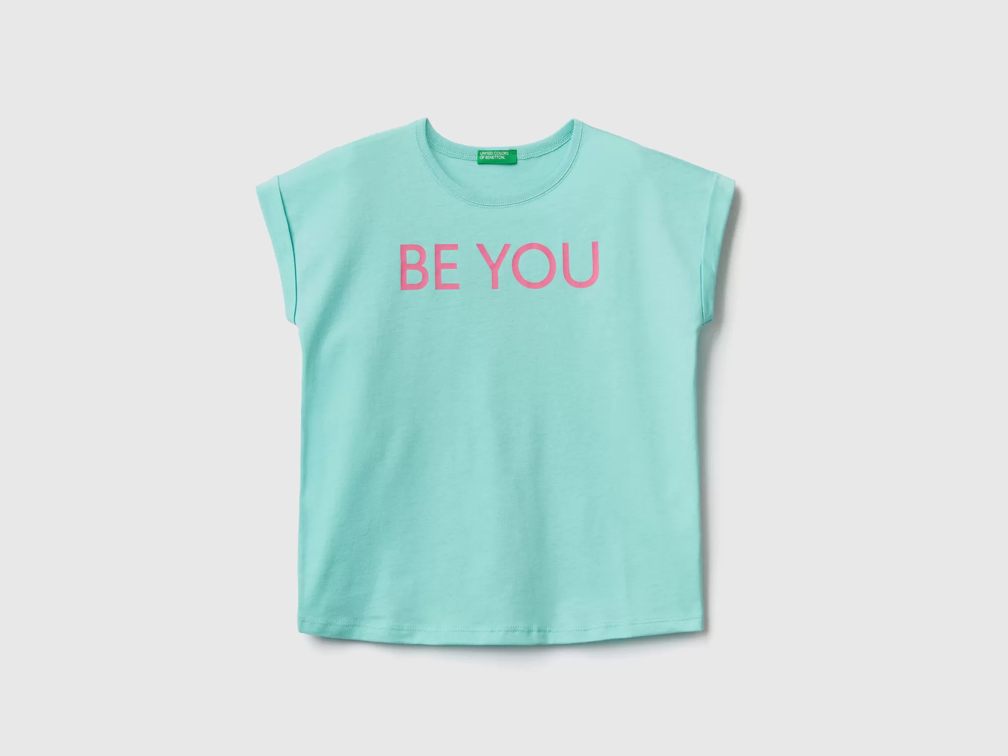 Benetton Camiseta Con Estampado De Eslogan-Niños Camisetas Y Camisas