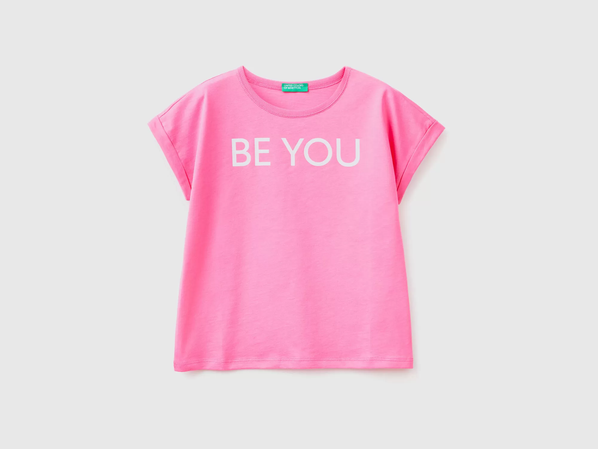 Benetton Camiseta Con Estampado De Eslogan-Niños Camisetas Y Camisas