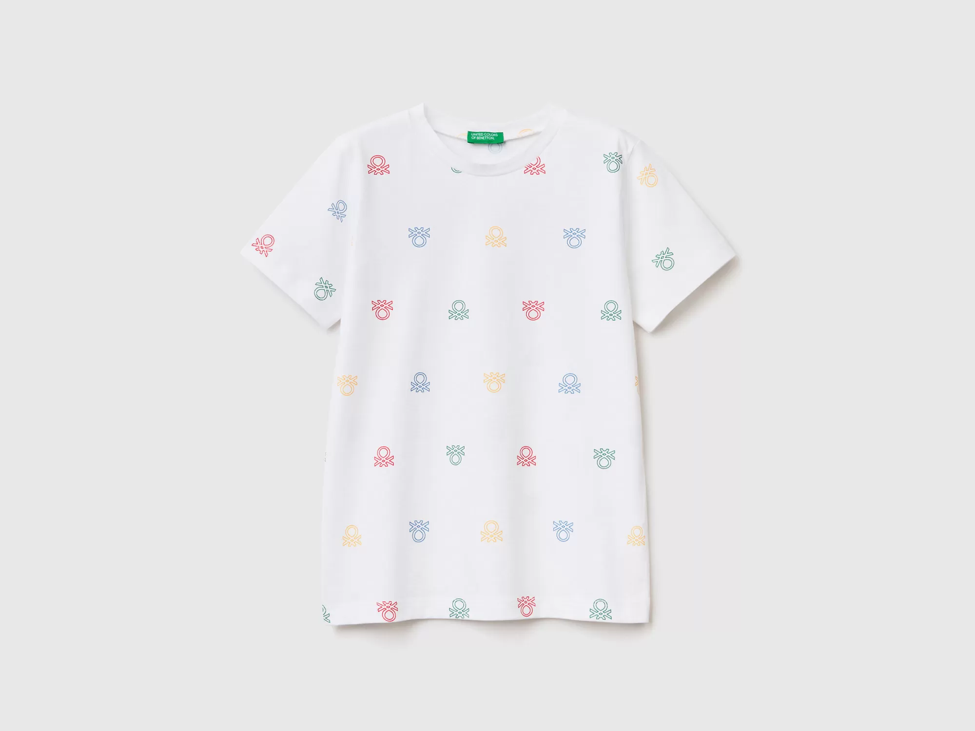 Benetton Camiseta Con Estampado De Logotipo-Niños Camisetas Y Camisas