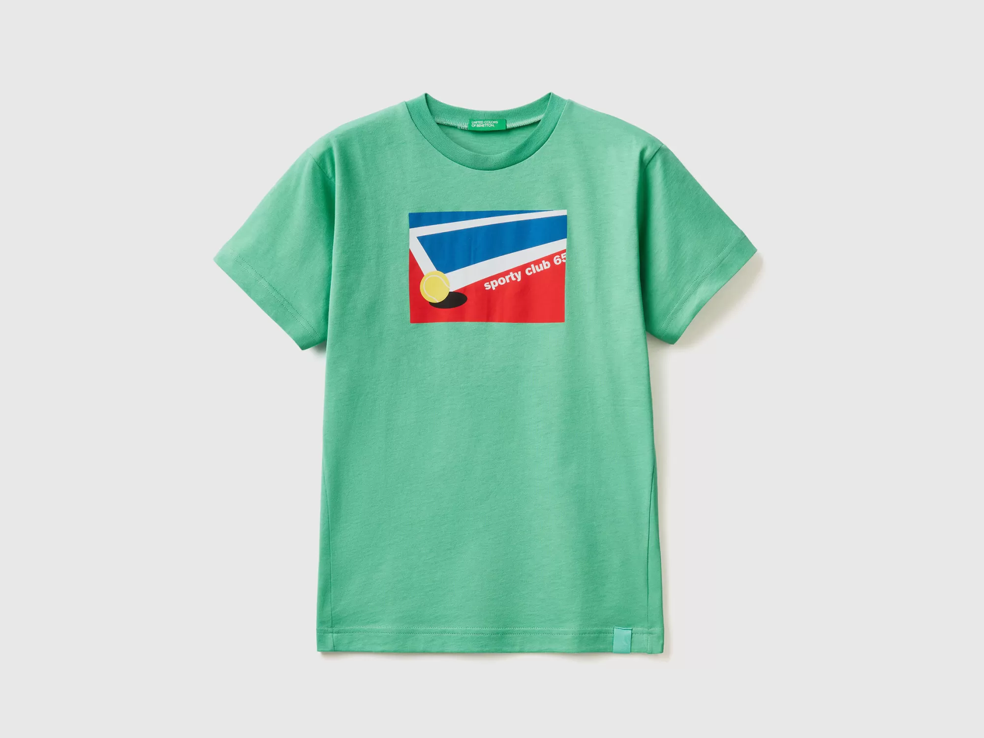 Benetton Camiseta Con Estampado De Tenis-Niños Camisetas Y Camisas