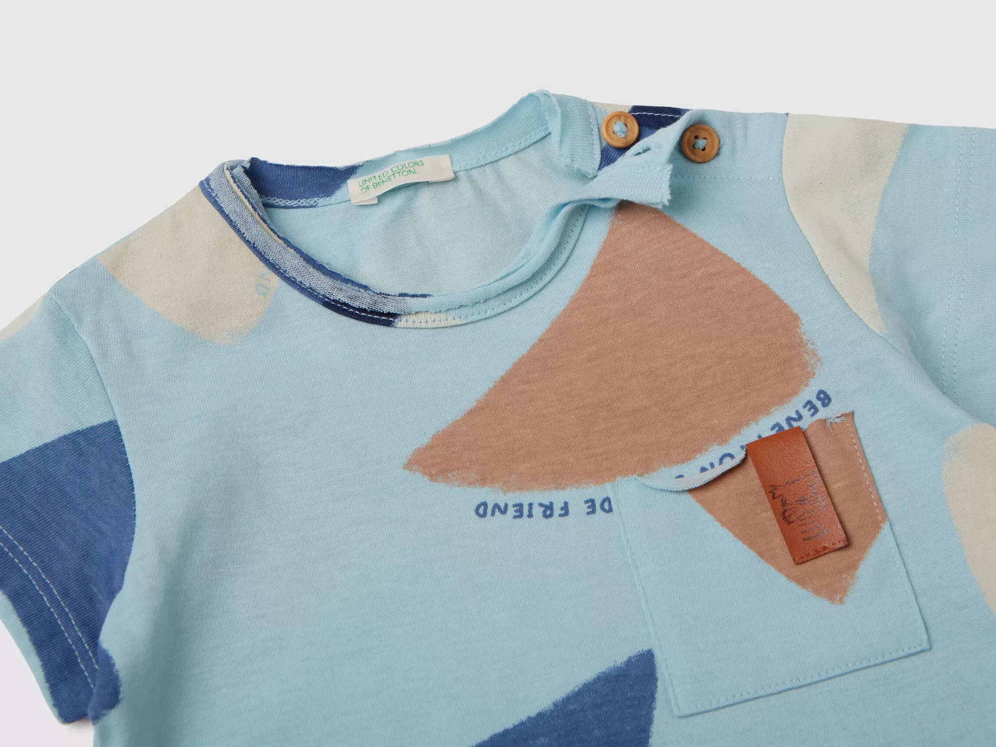 Benetton Camiseta Con Estampado De Velas-Niños Sudaderas Y Camisetas