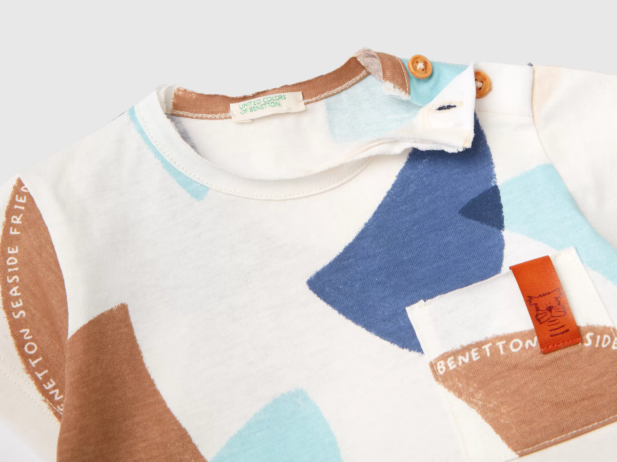 Benetton Camiseta Con Estampado De Velas-Niños Sudaderas Y Camisetas