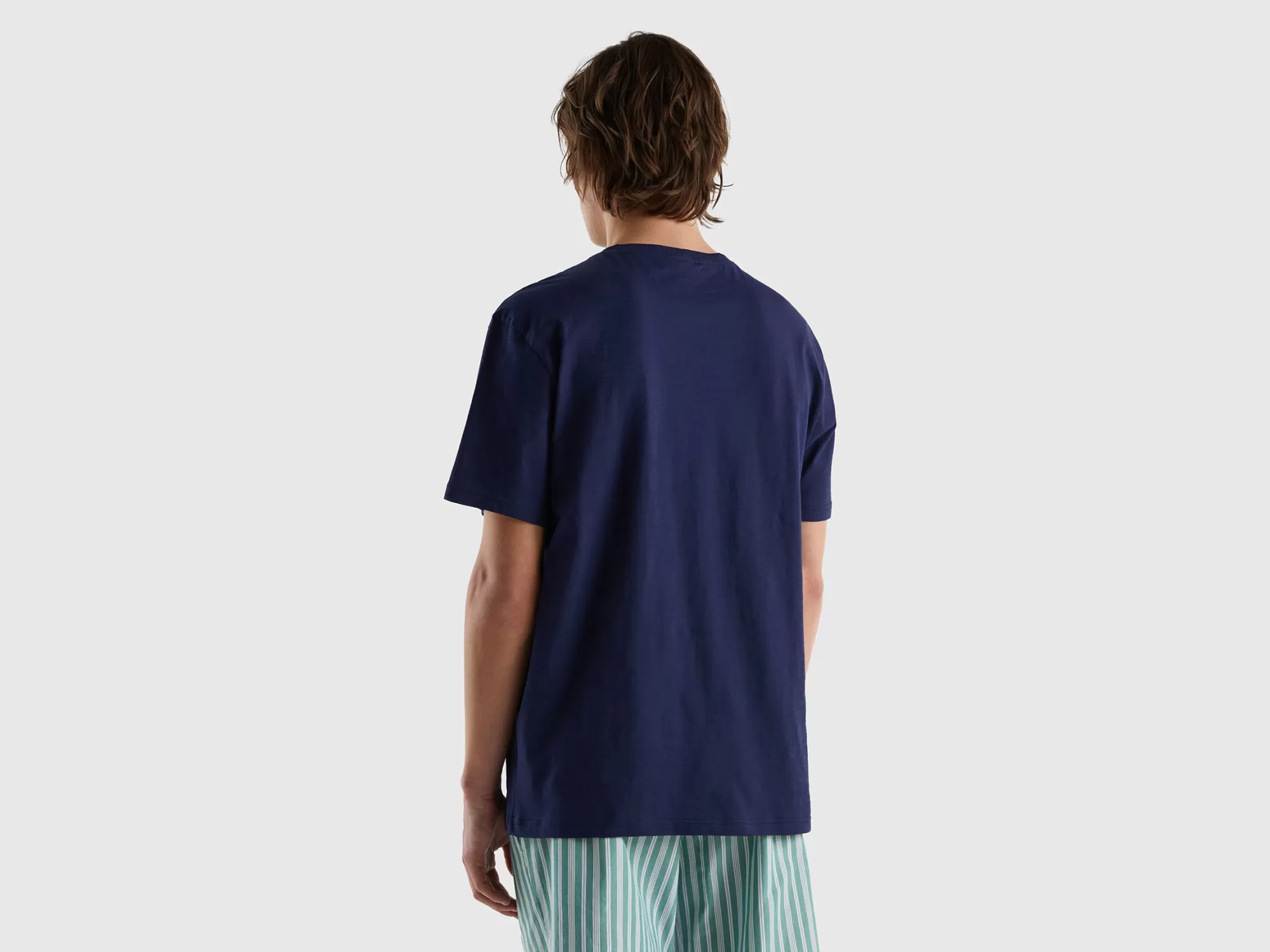 Benetton Camiseta Con Estampado En El Cuello-Hombre Ropa Interior Y Pijamas