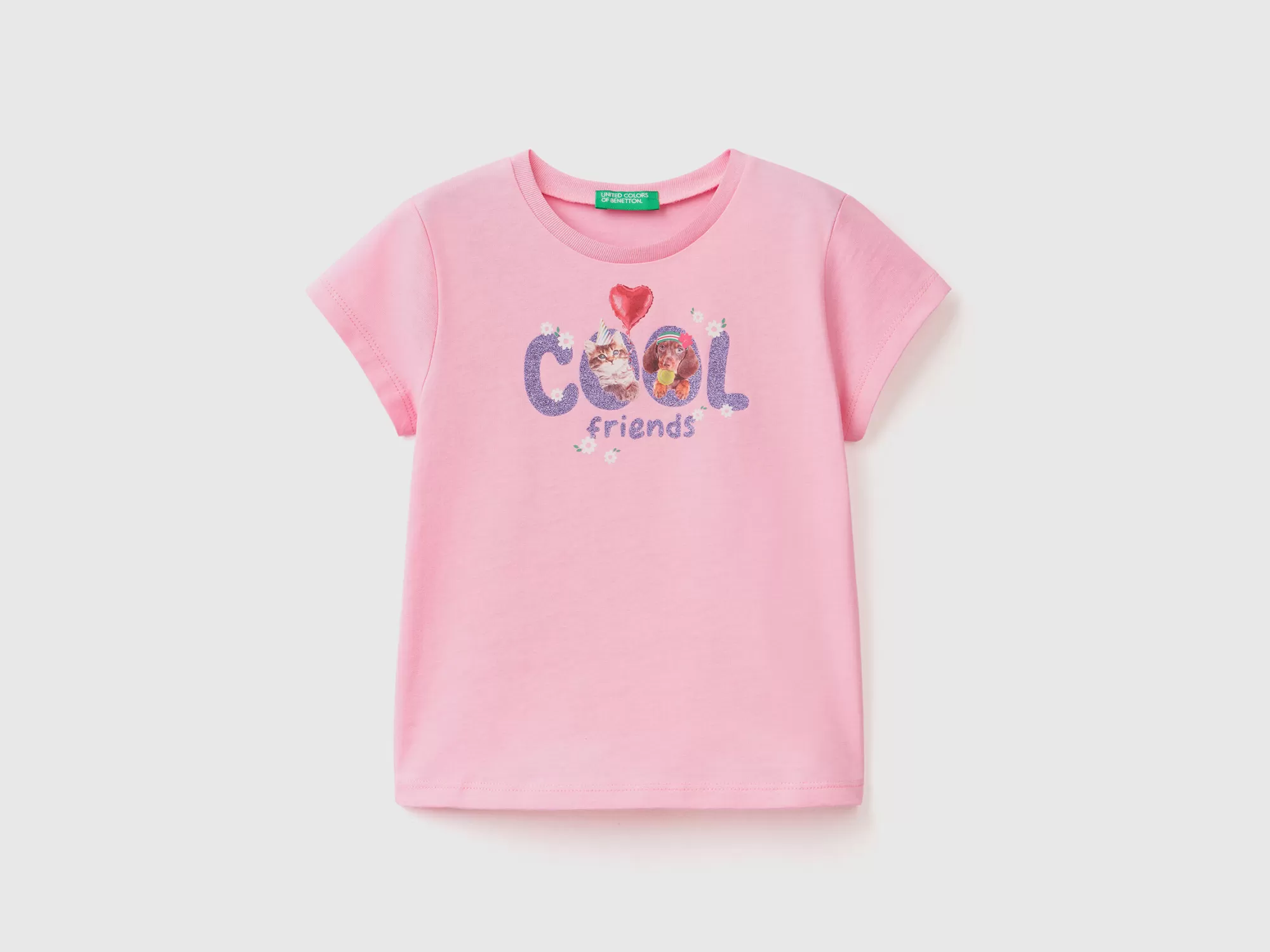 Benetton Camiseta Con Estampado Fotografico-Niños Camisetas Y Camisas