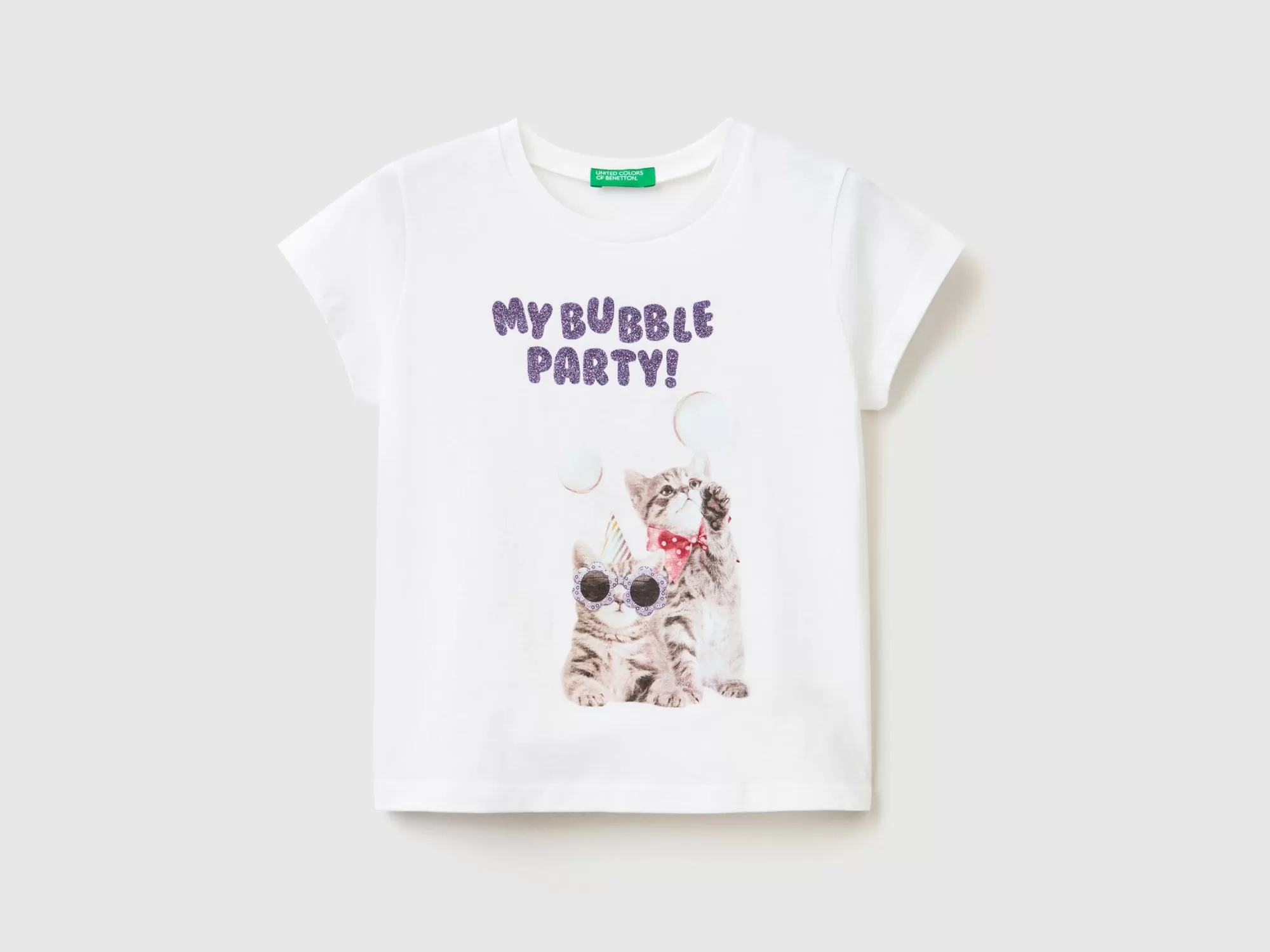 Benetton Camiseta Con Estampado Fotografico-Niños Camisetas Y Camisas