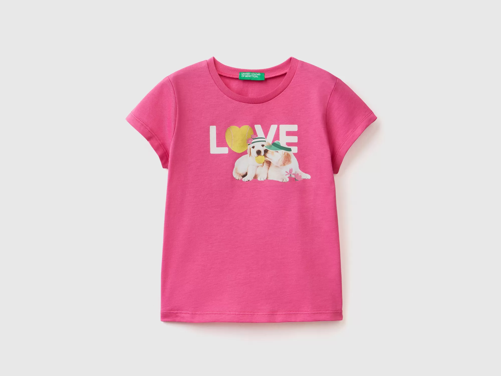 Benetton Camiseta Con Estampado Fotografico-Niños Camisetas Y Camisas