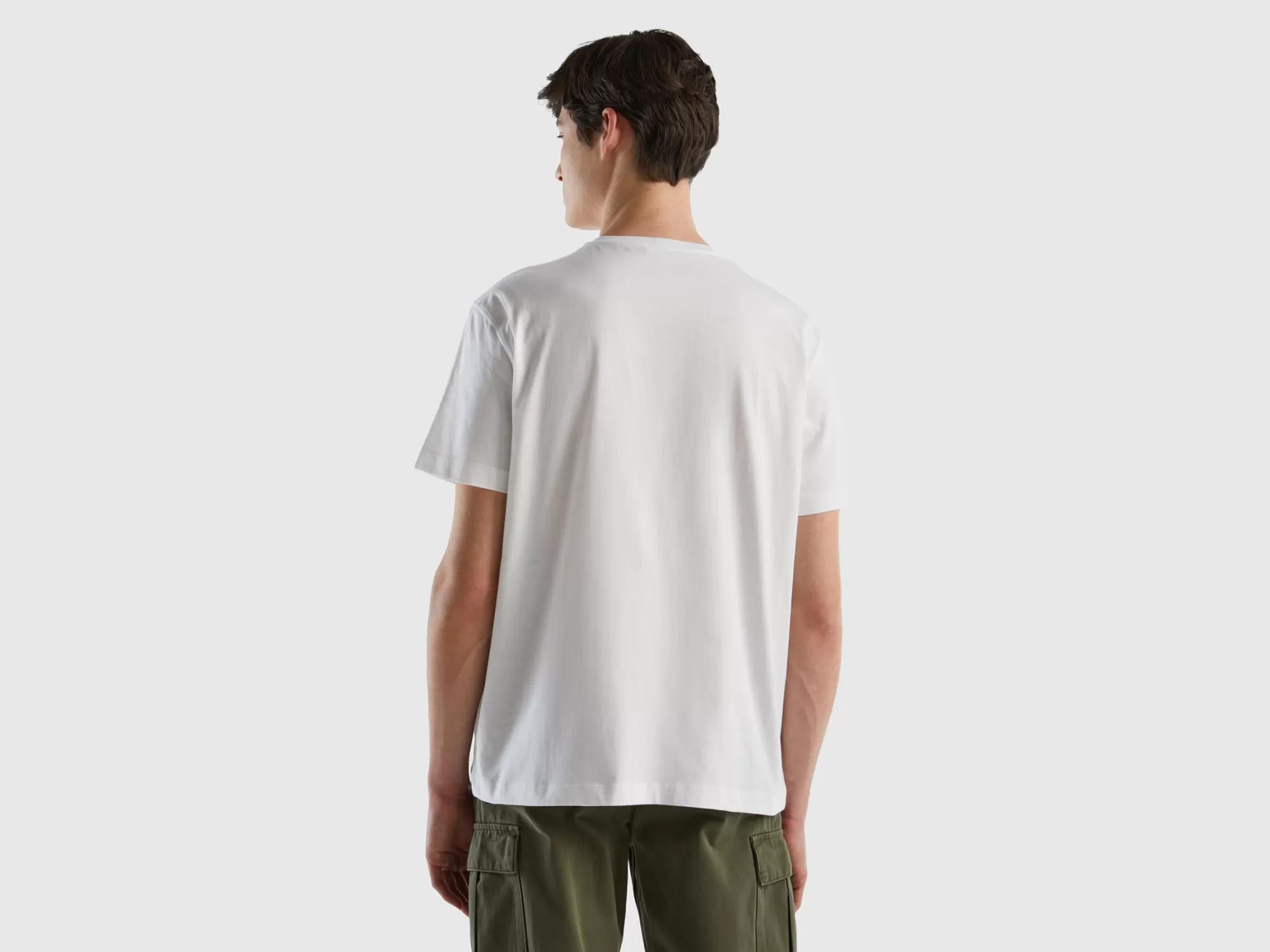 Benetton Camiseta Con Estampado Fotografico-Hombre Camisetas