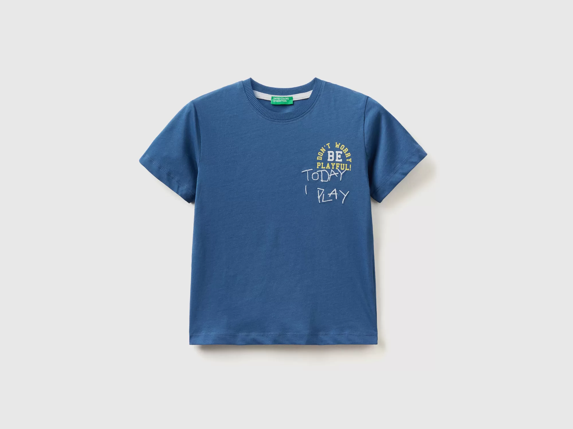 Benetton Camiseta Con Estampado Por Las Dos Caras-Niños Camisetas Y Camisas