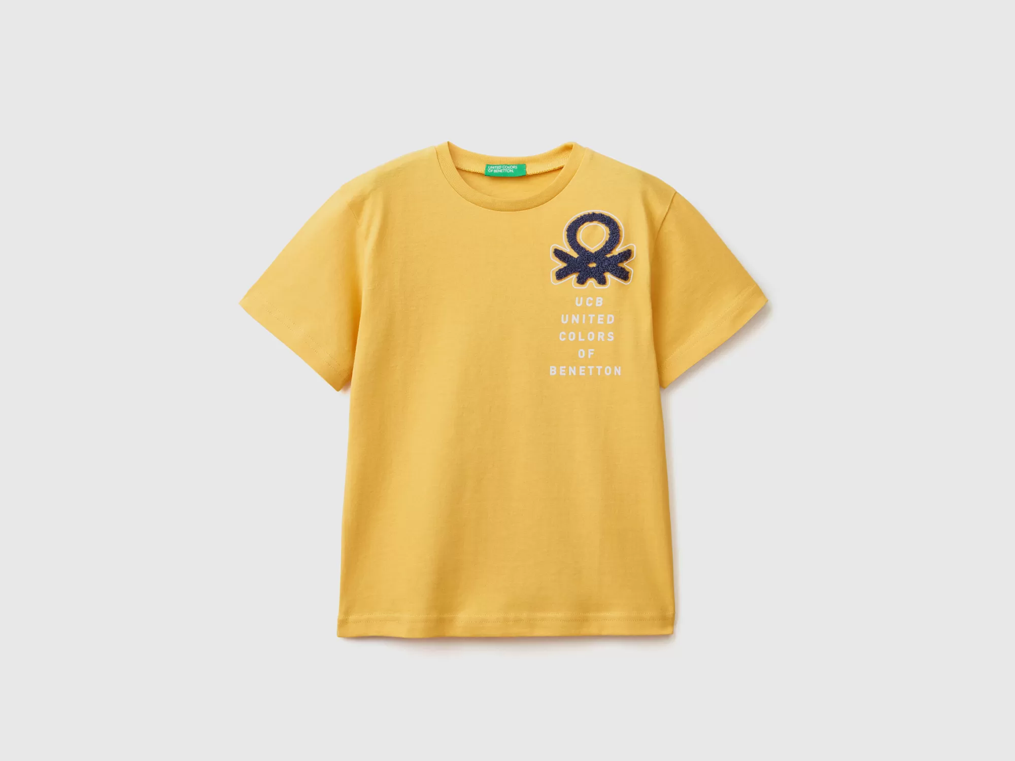 Benetton Camiseta Con Estampado Y Bordado-Niños Camisetas Y Camisas