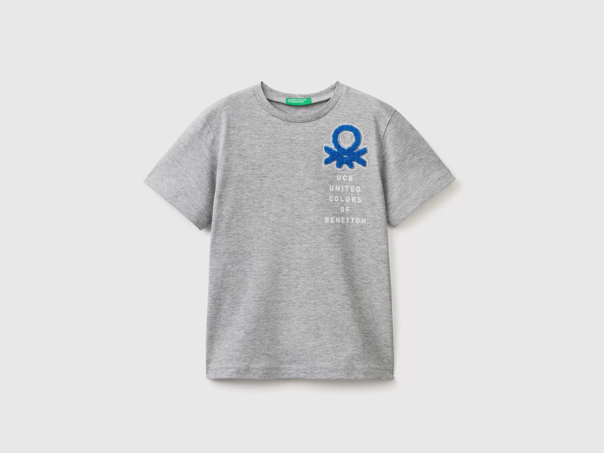 Benetton Camiseta Con Estampado Y Bordado-Niños Camisetas Y Camisas