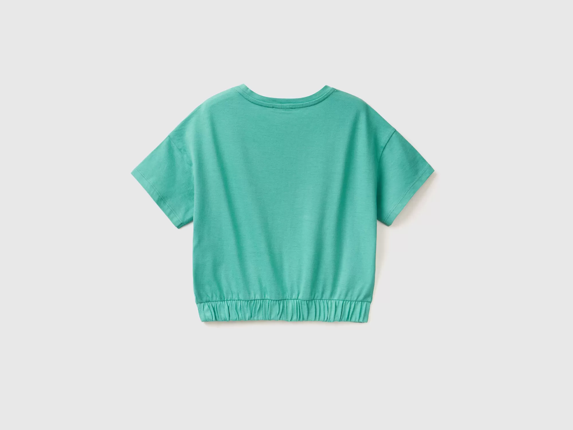 Benetton Camiseta Con Estampado Y Glitter-Niños Camisetas Y Camisas