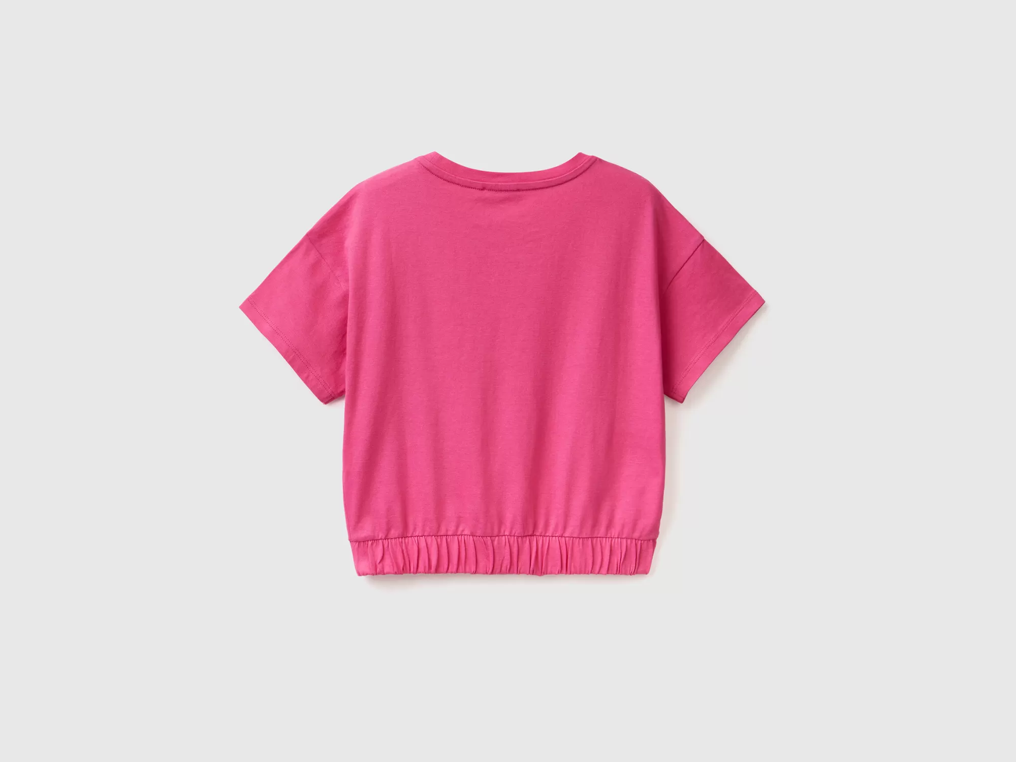 Benetton Camiseta Con Estampado Y Glitter-Niños Camisetas Y Camisas