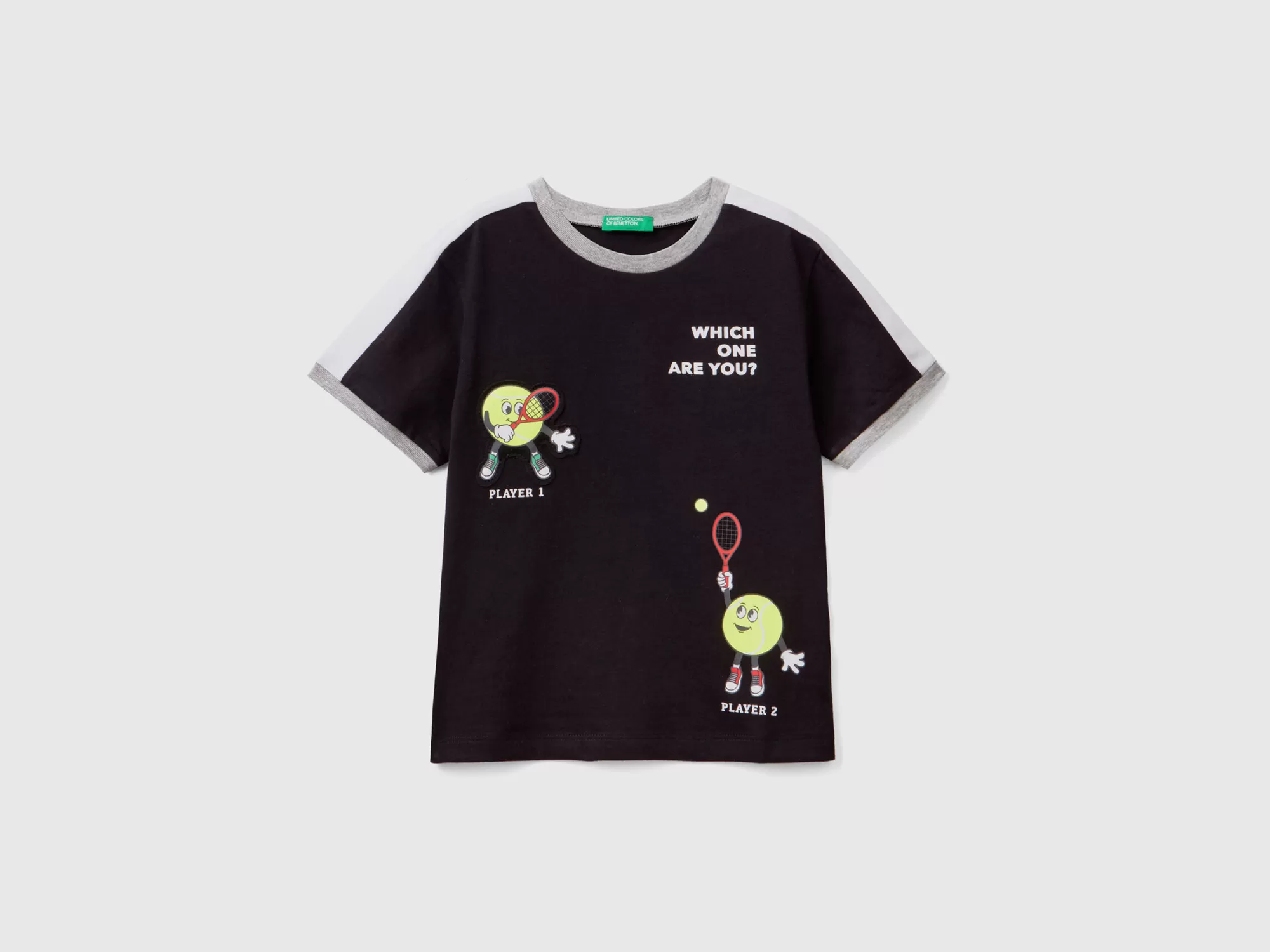 Benetton Camiseta Con Estampado Y Parche-Niños Camisetas Y Camisas