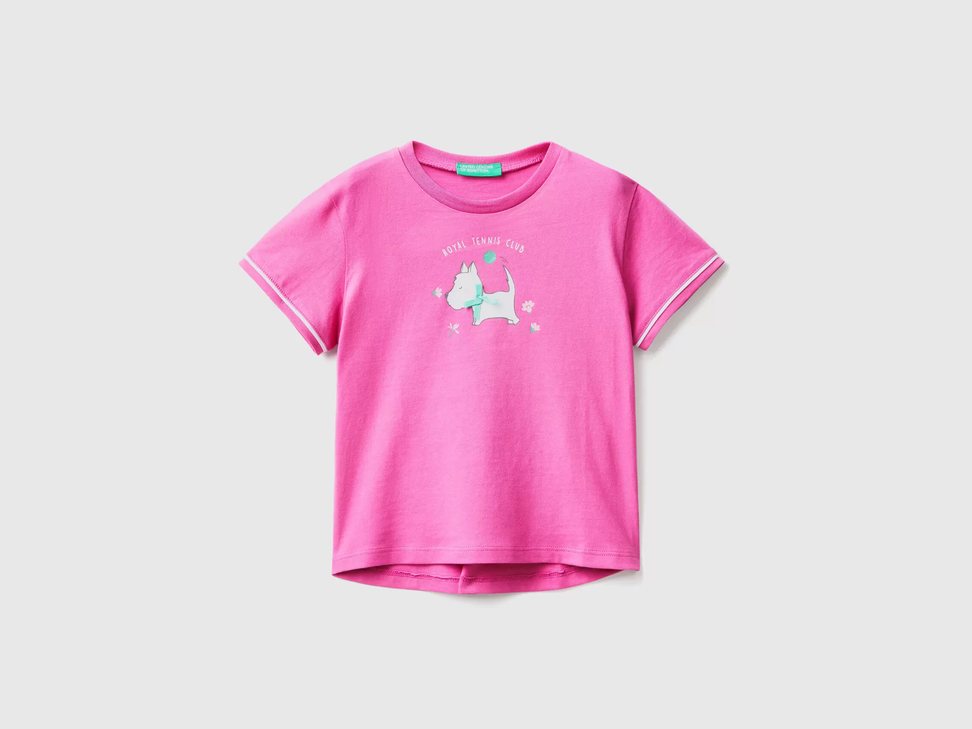 Benetton Camiseta Con Estampado Y Parche-Niños Camisetas Y Camisas