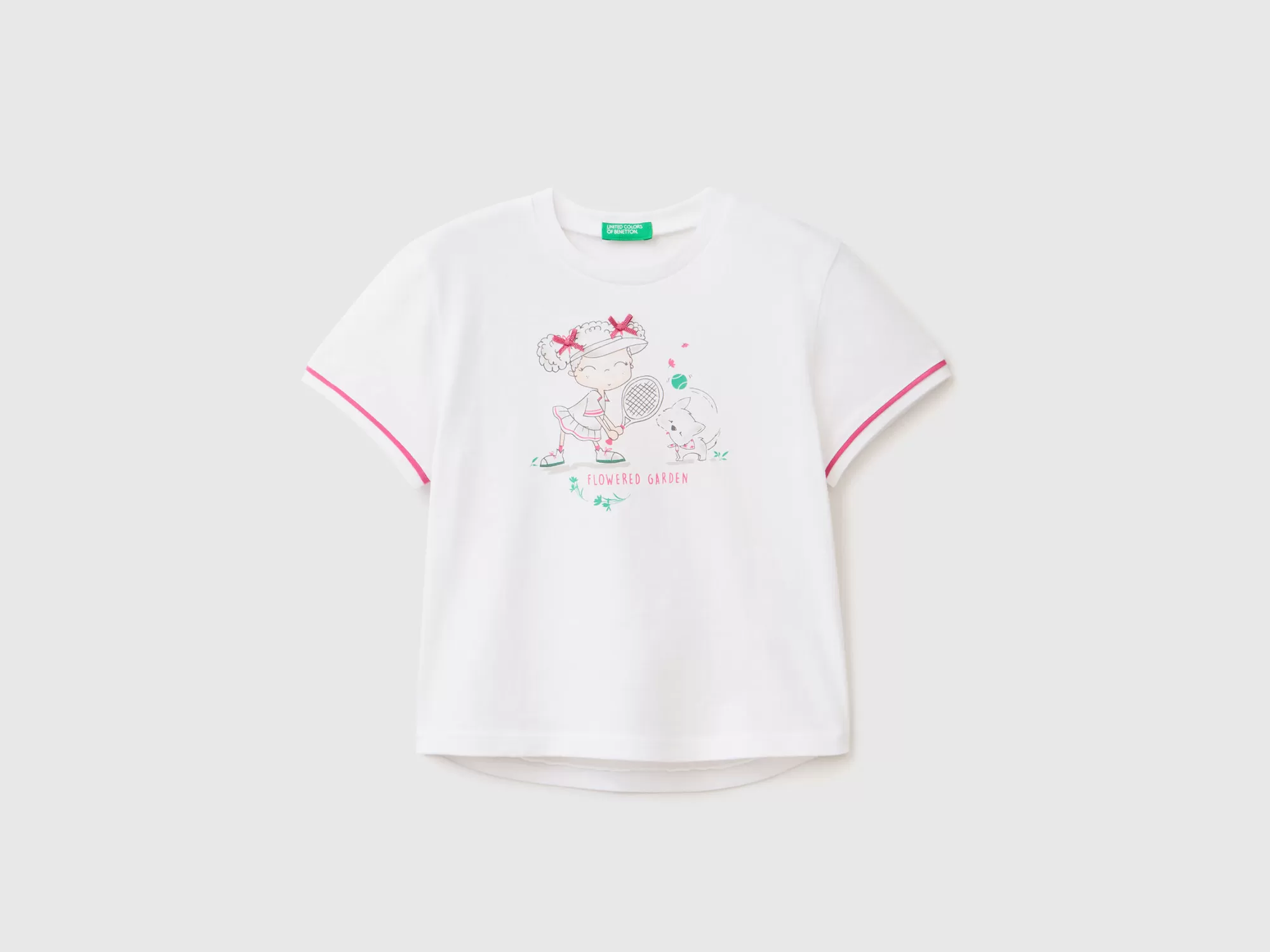 Benetton Camiseta Con Estampado Y Parche-Niños Camisetas Y Camisas