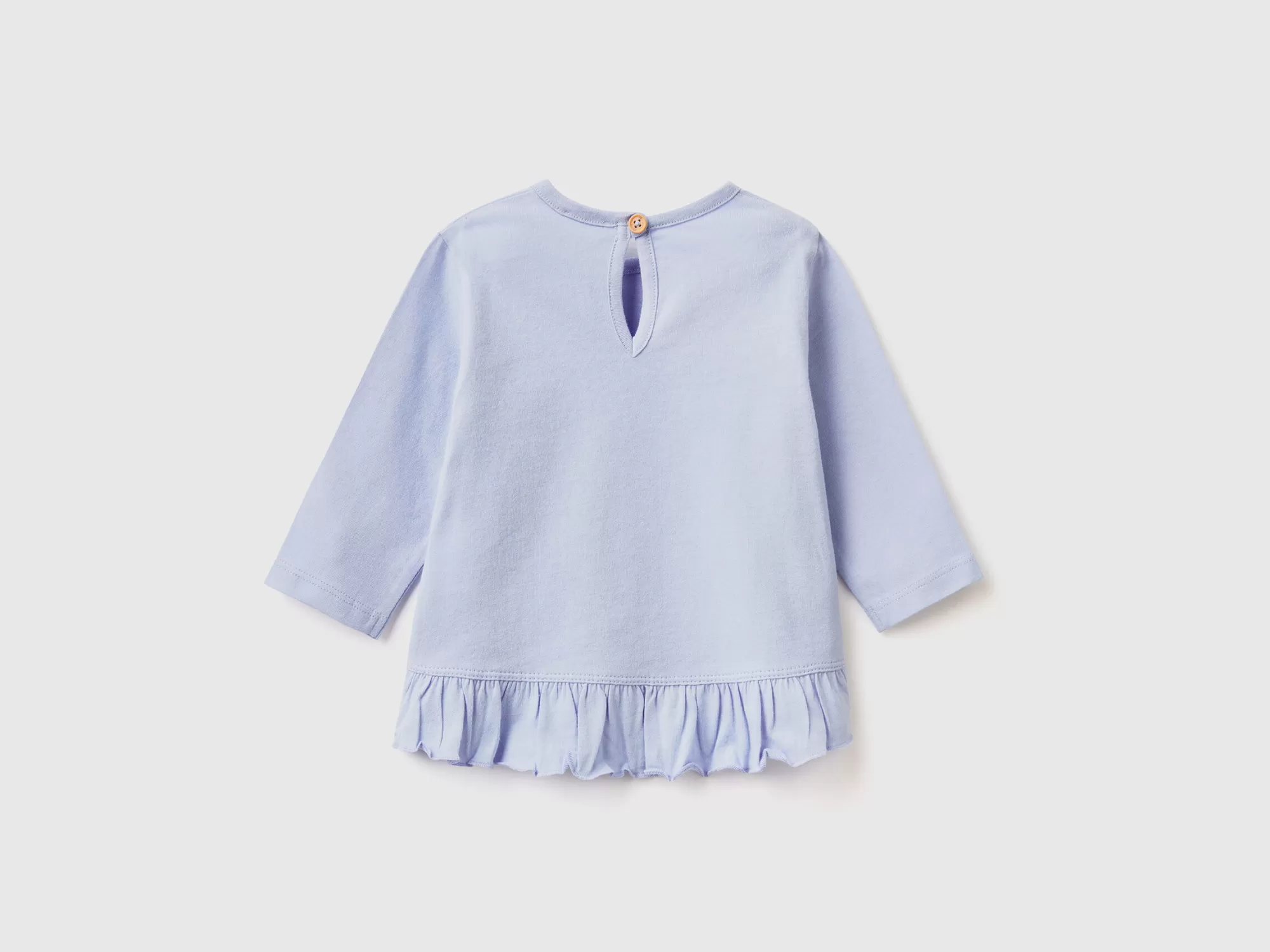 Benetton Camiseta Con Estampado Y Volantes-Niños Sudaderas Y Camisetas