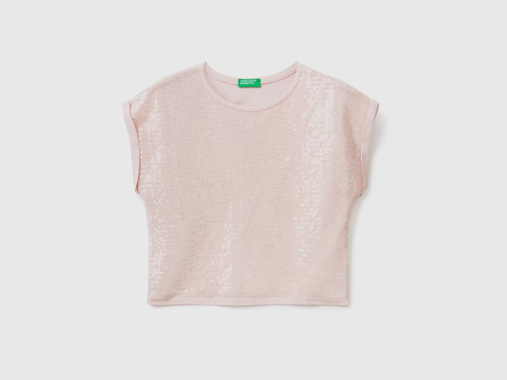 Benetton Camiseta Con Lentejuelas-Niños Camisetas Y Camisas