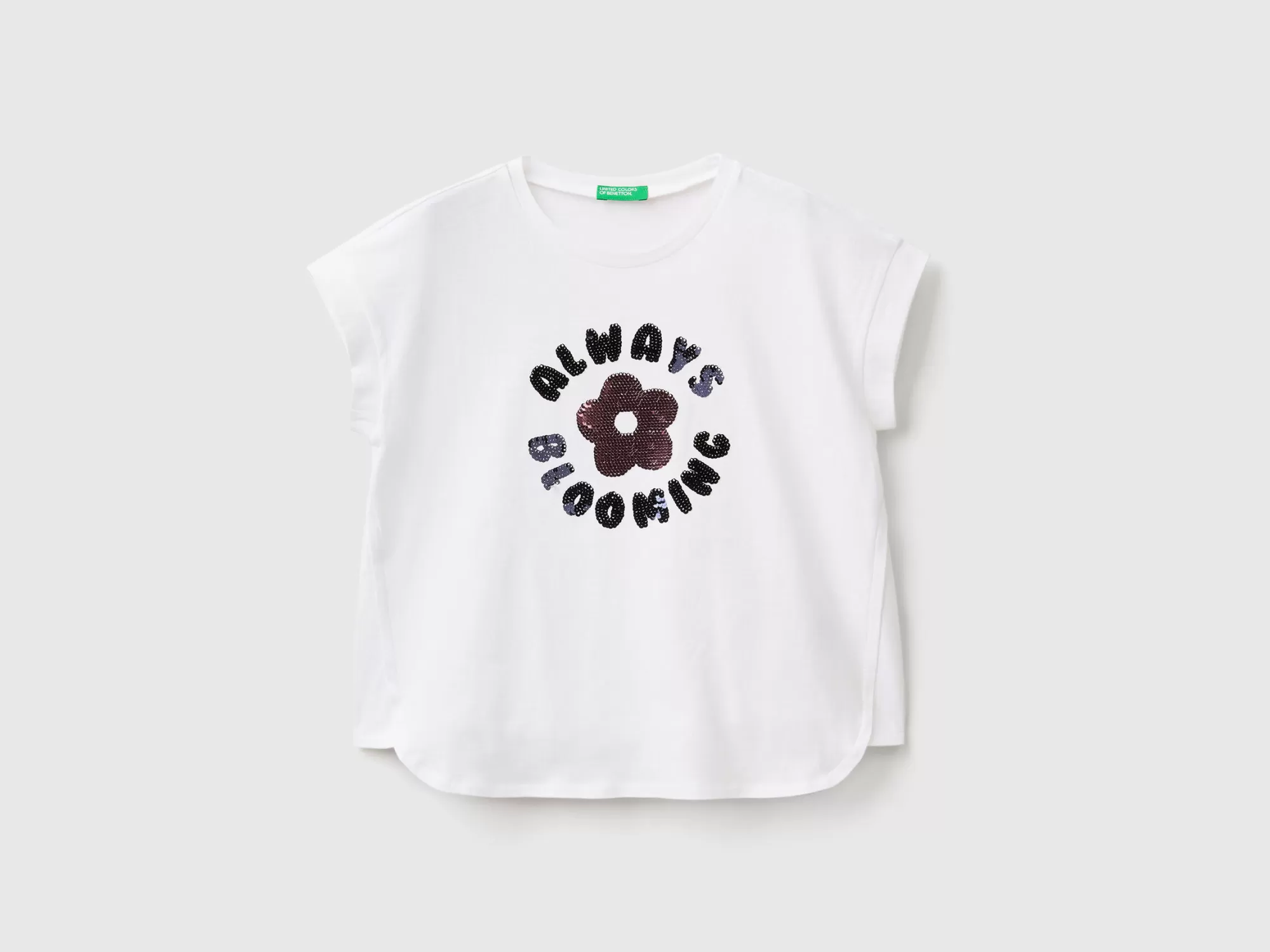 Benetton Camiseta Con Lentejuelas Reversibles-Niños Camisetas Y Camisas