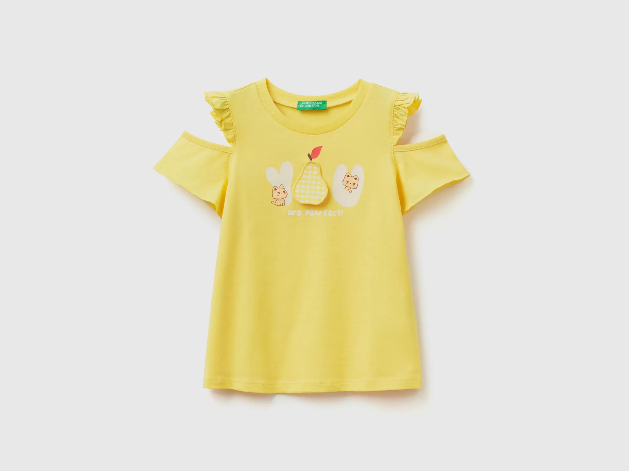 Benetton Camiseta Con Parche De Vichy-Niños Camisetas Y Camisas