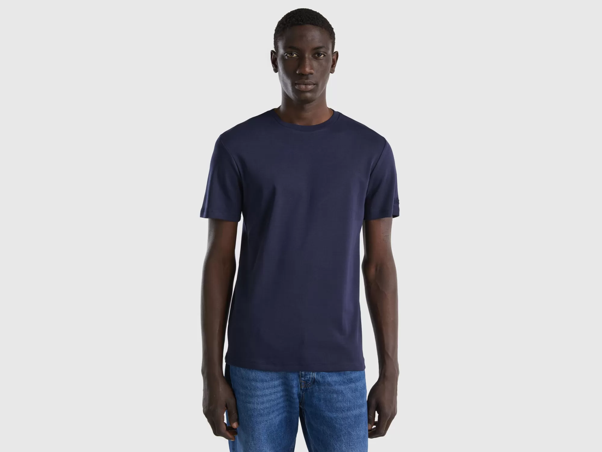 Benetton Camiseta De 100 % Algodón-Hombre Camisetas