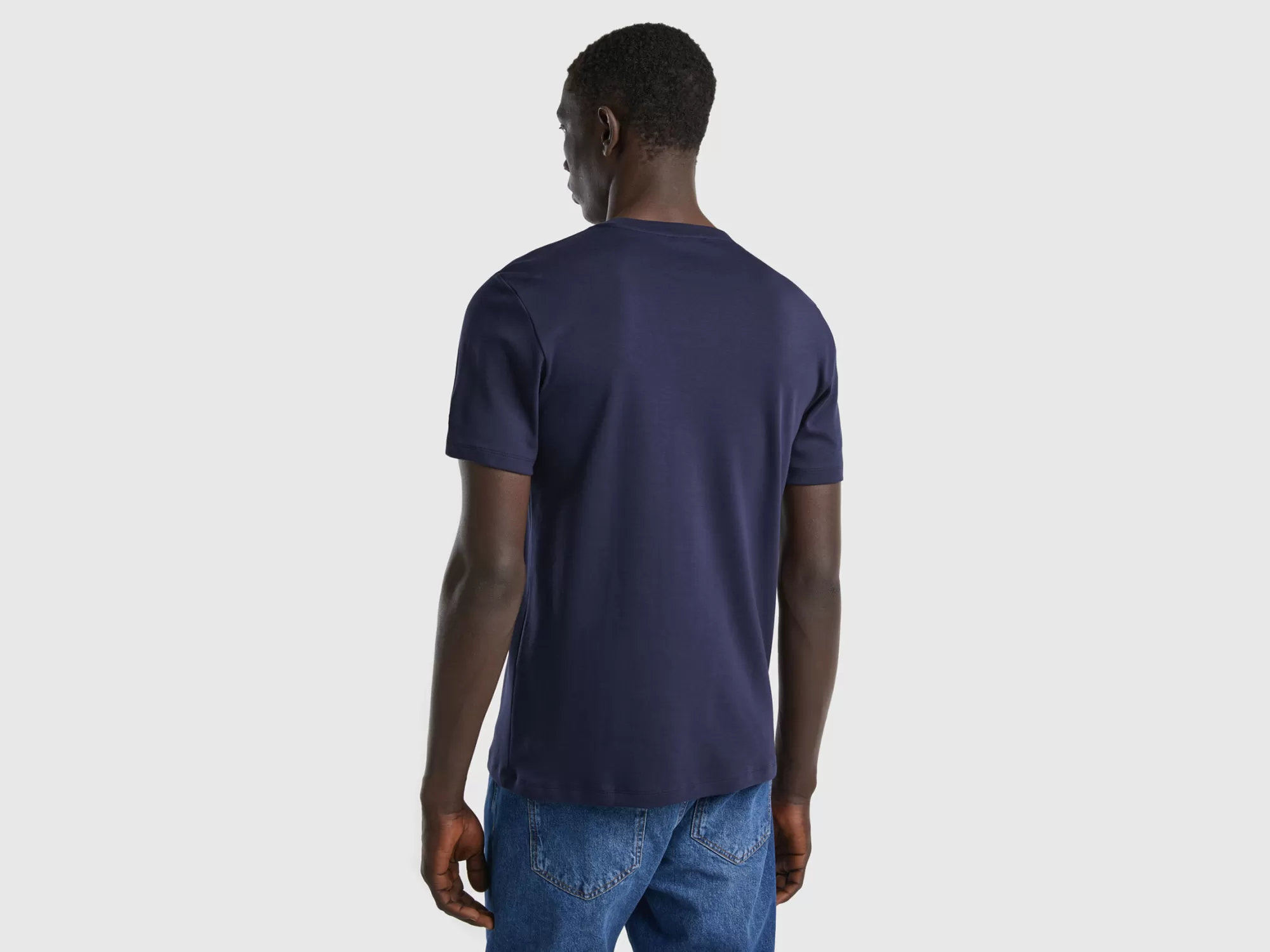 Benetton Camiseta De 100 % Algodón-Hombre Camisetas