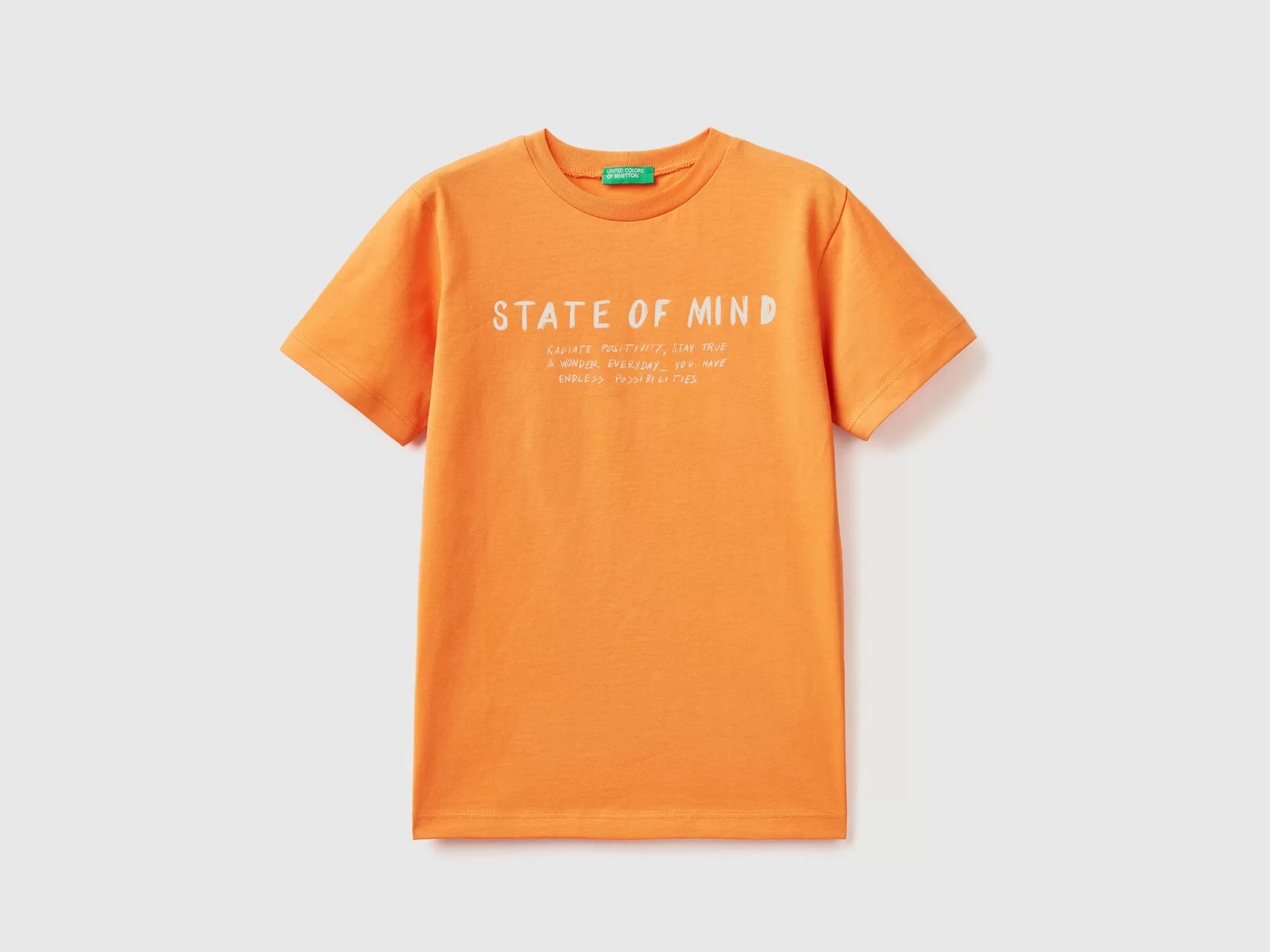 Benetton Camiseta De 100 % Algodón Con Estampado-Niños Camisetas Y Camisas