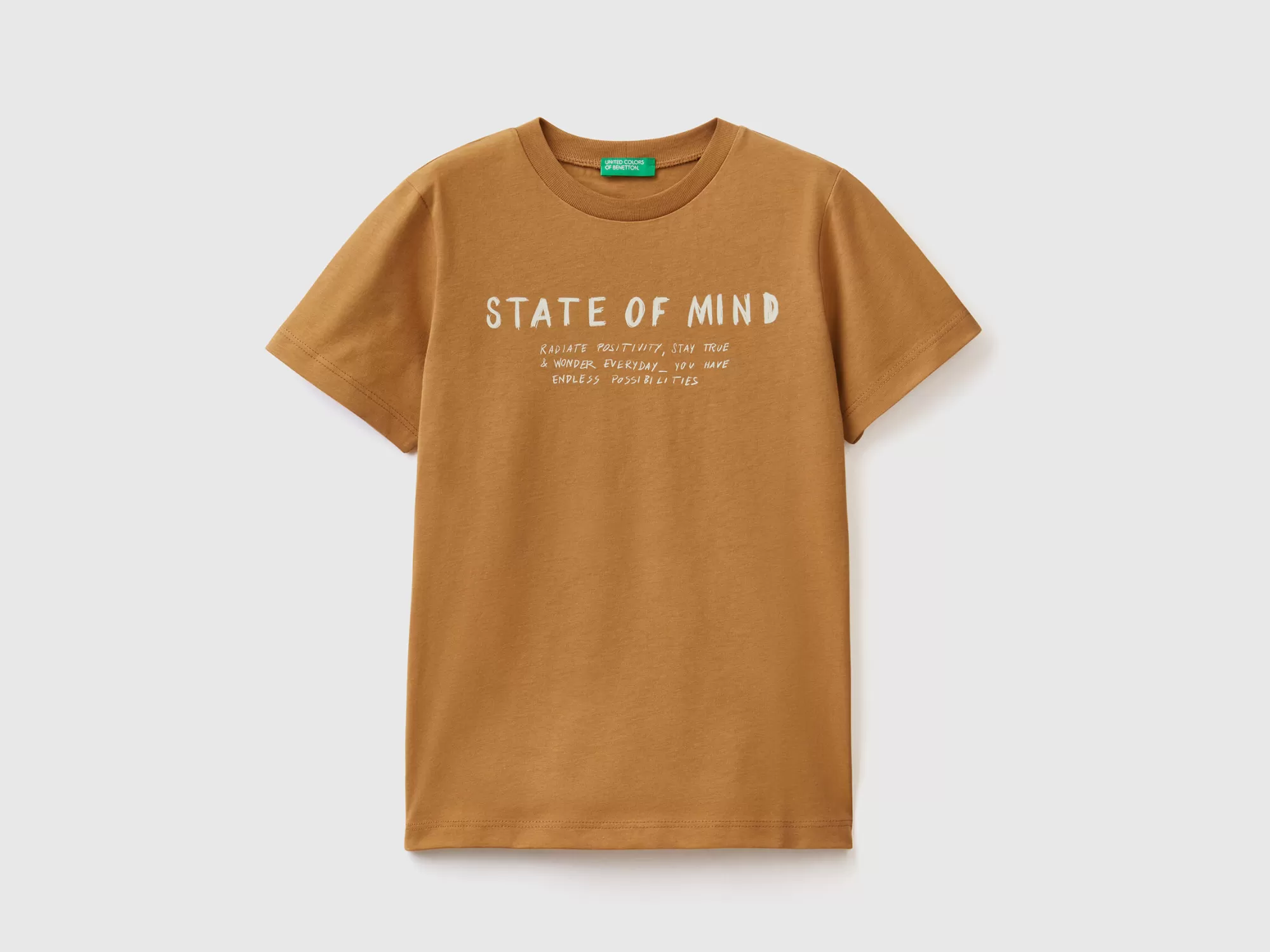 Benetton Camiseta De 100 % Algodón Con Estampado-Niños Camisetas Y Camisas