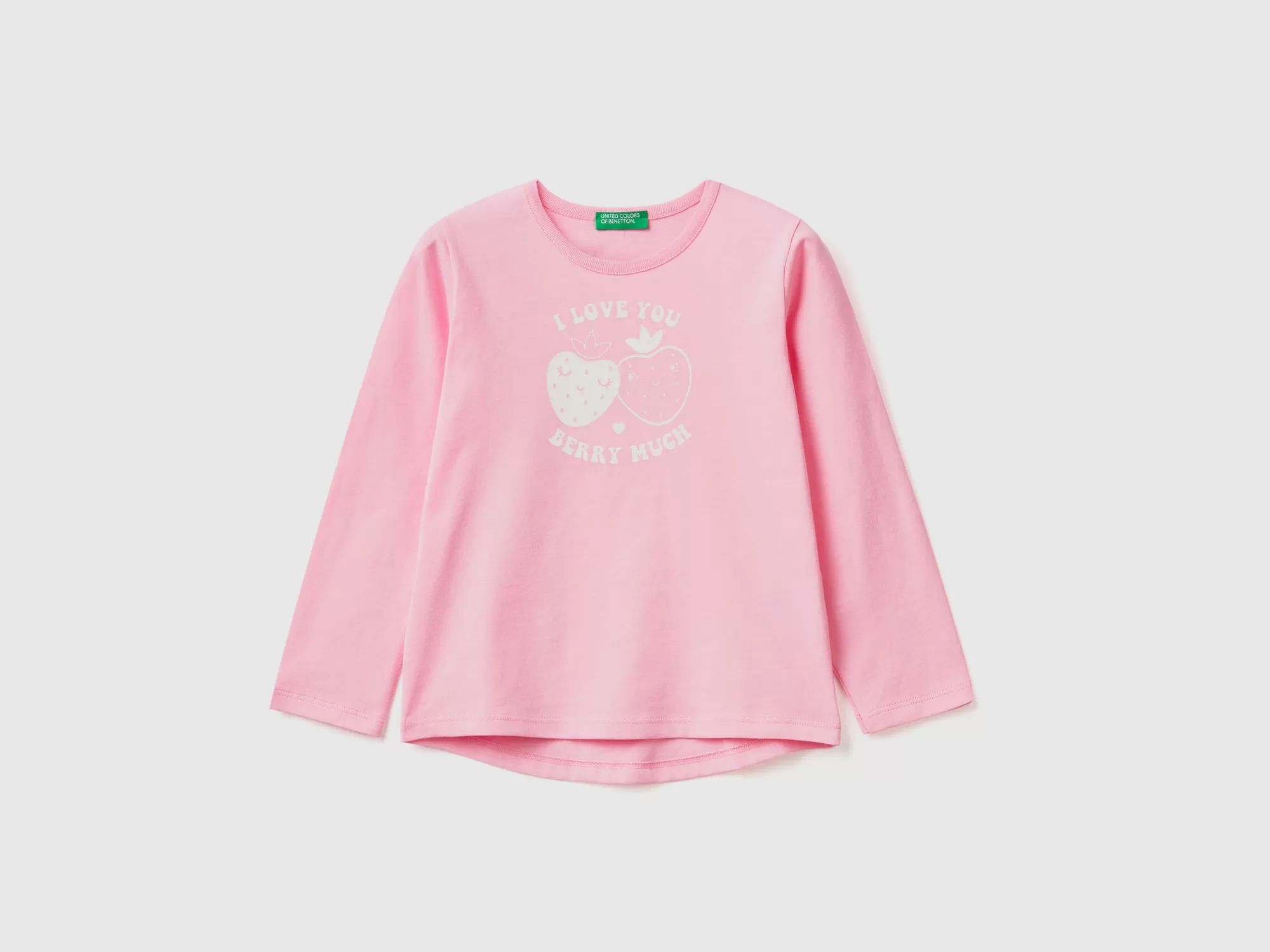 Benetton Camiseta De 100 % Algodón Con Estampado-Niños Camisetas Y Camisas