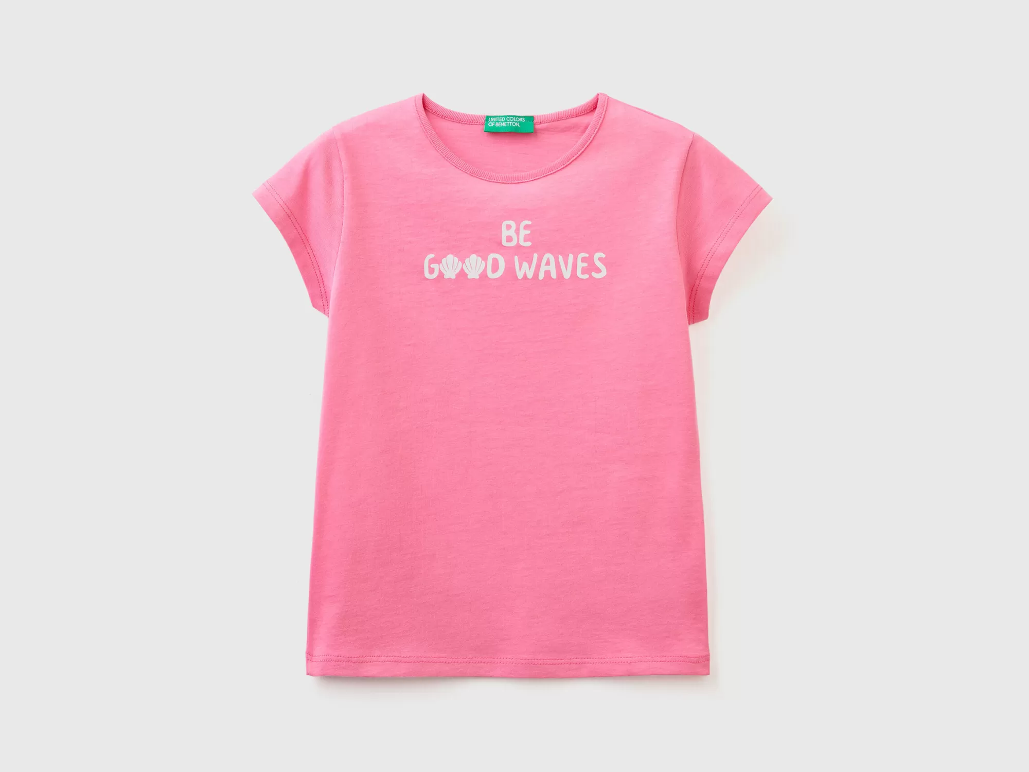 Benetton Camiseta De 100 % Algodón Con Estampado-Niños Camisetas Y Camisas